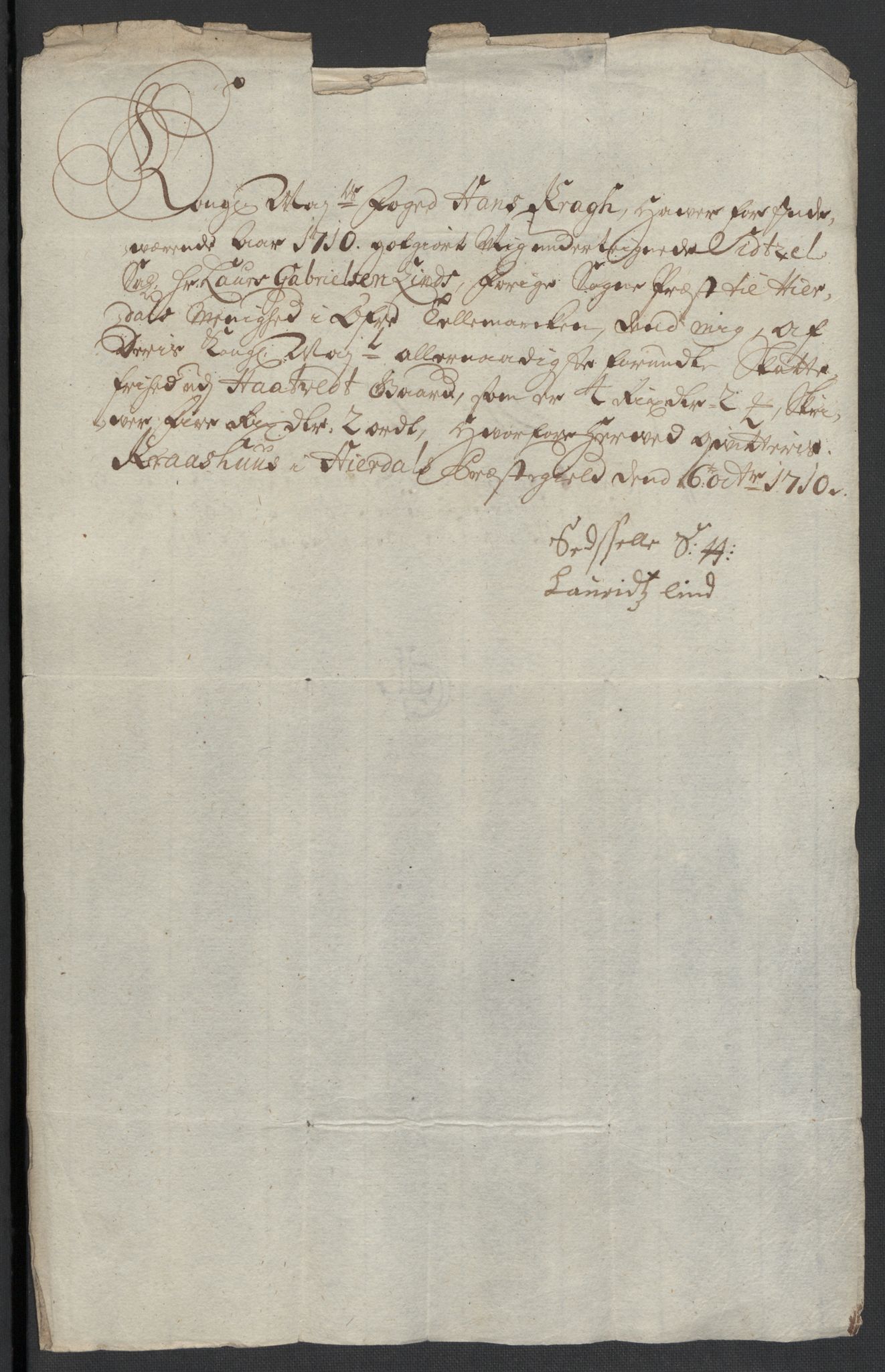 Rentekammeret inntil 1814, Reviderte regnskaper, Fogderegnskap, AV/RA-EA-4092/R36/L2119: Fogderegnskap Øvre og Nedre Telemark og Bamble, 1710, p. 71