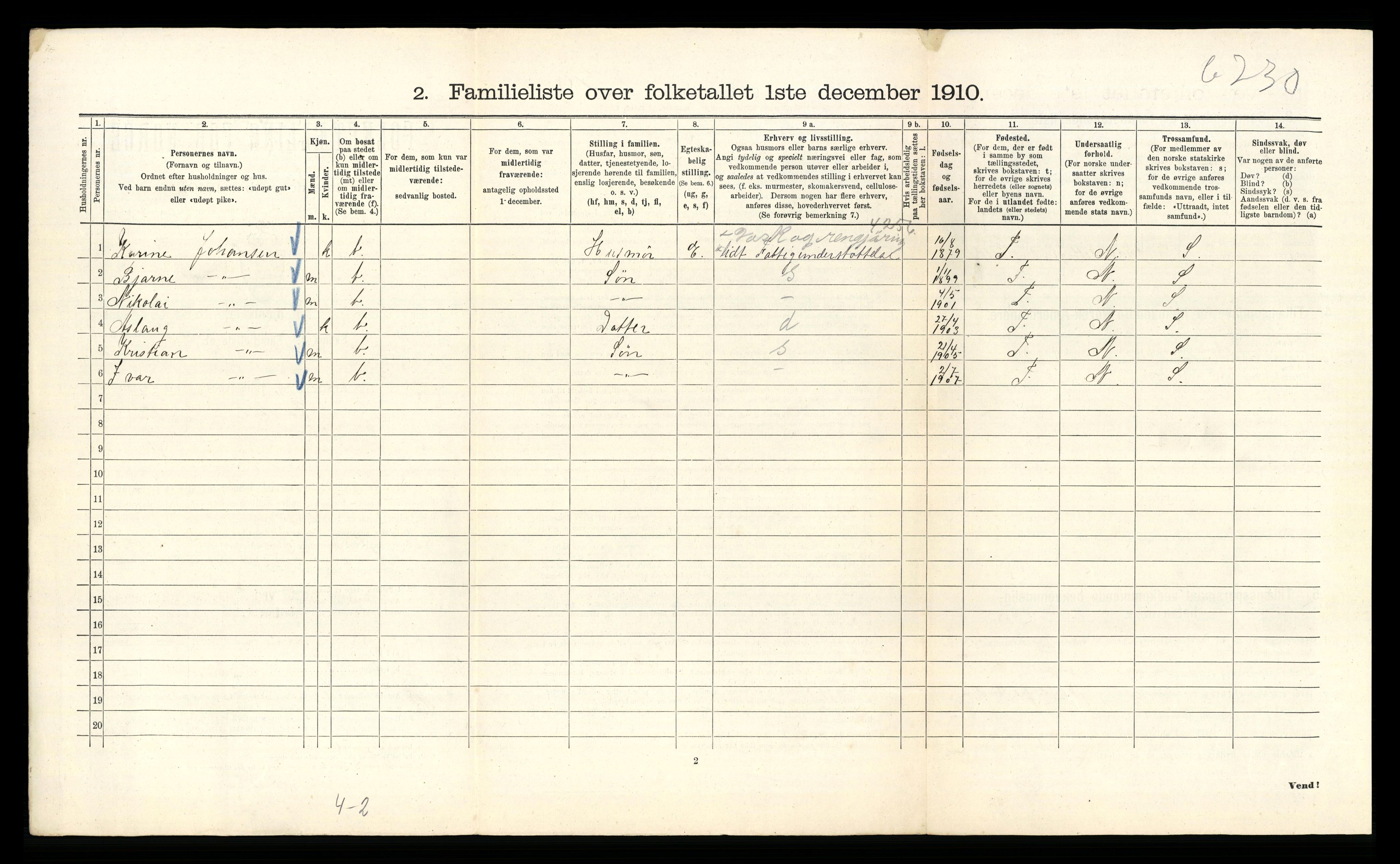 RA, 1910 census for Kristiania, 1910, p. 121092