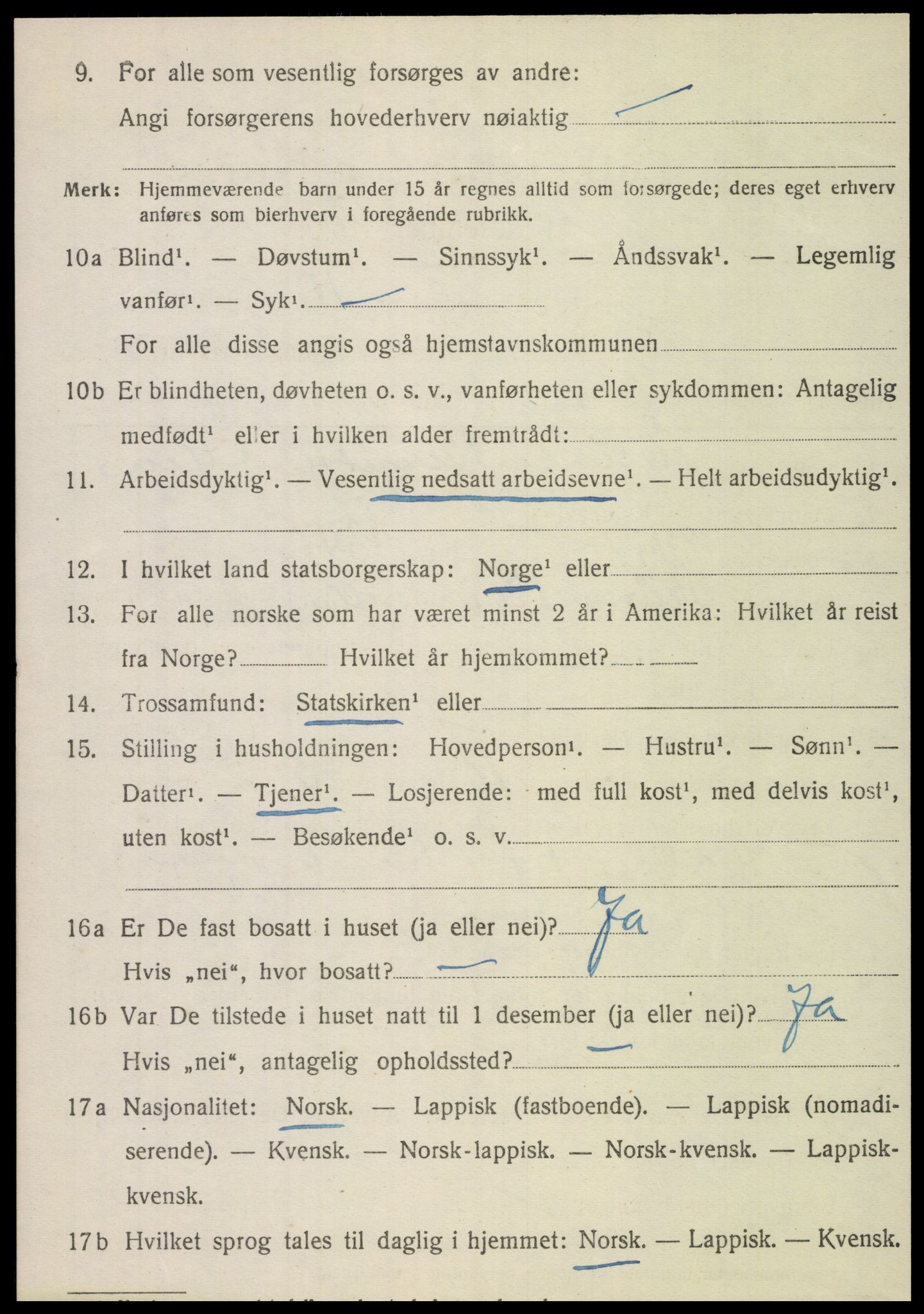 SAT, 1920 census for Brønnøy, 1920, p. 1841