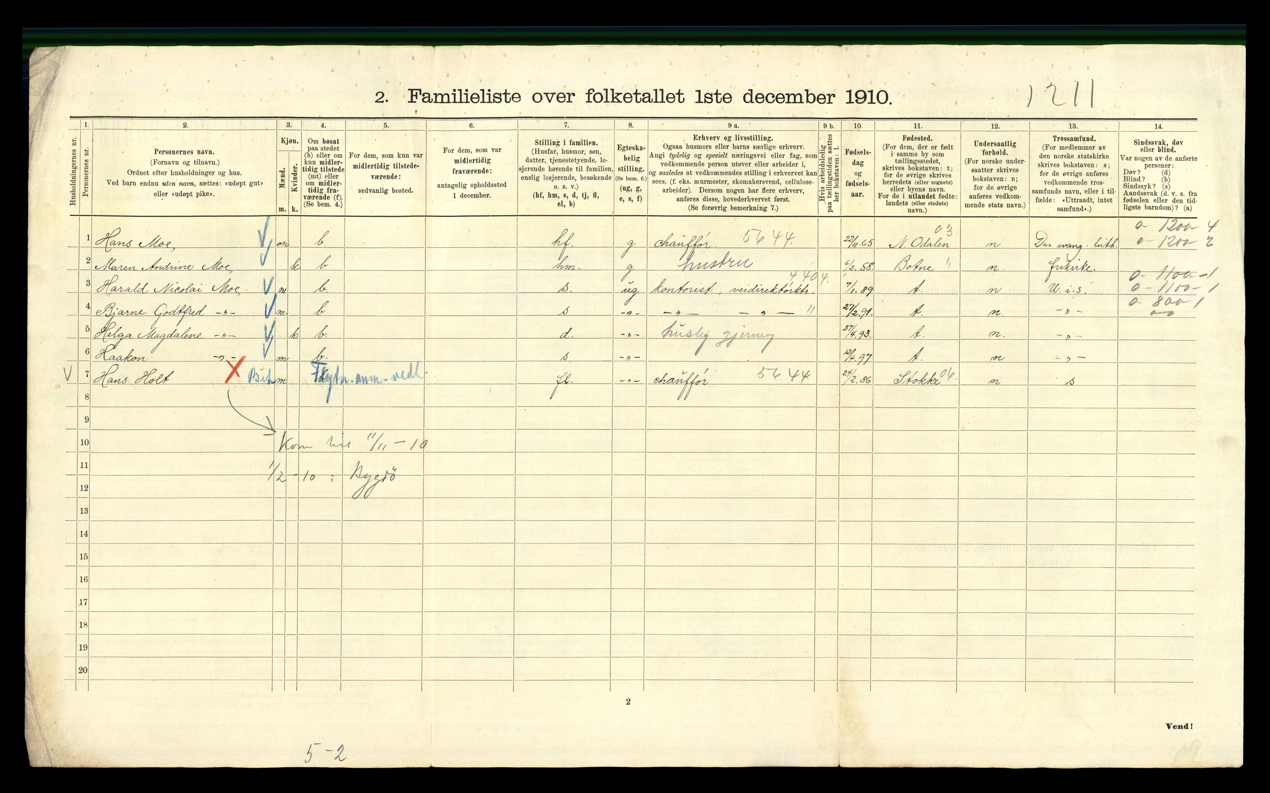 RA, 1910 census for Kristiania, 1910, p. 35400