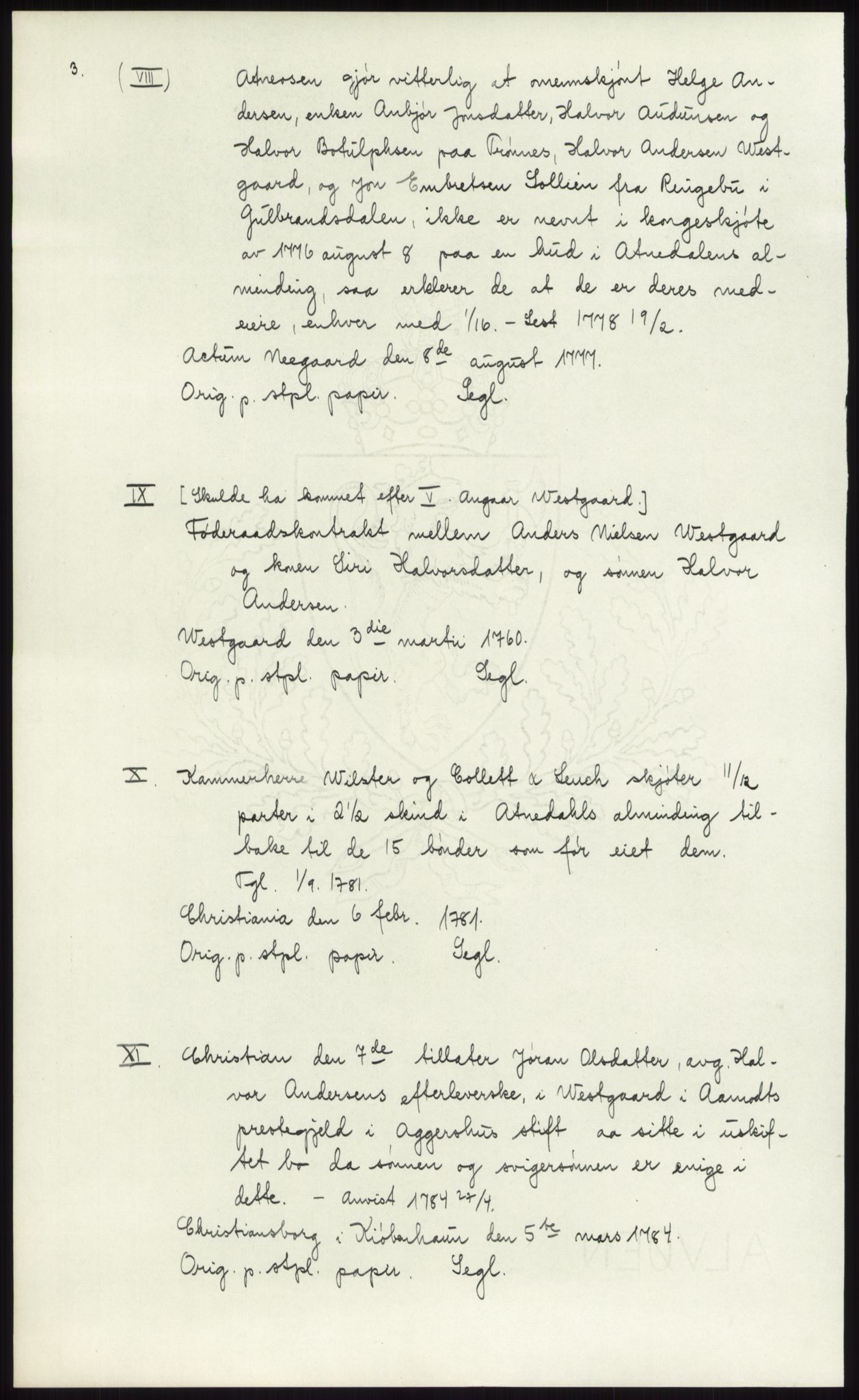 Samlinger til kildeutgivelse, Diplomavskriftsamlingen, AV/RA-EA-4053/H/Ha, p. 1288