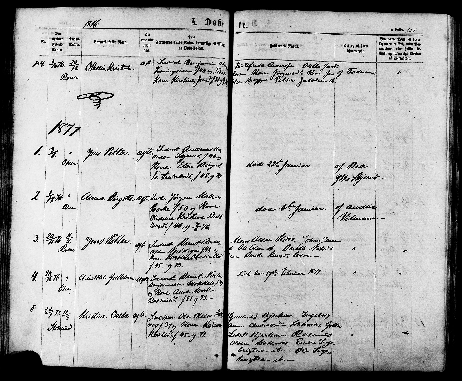 Ministerialprotokoller, klokkerbøker og fødselsregistre - Sør-Trøndelag, SAT/A-1456/657/L0706: Parish register (official) no. 657A07, 1867-1878, p. 138