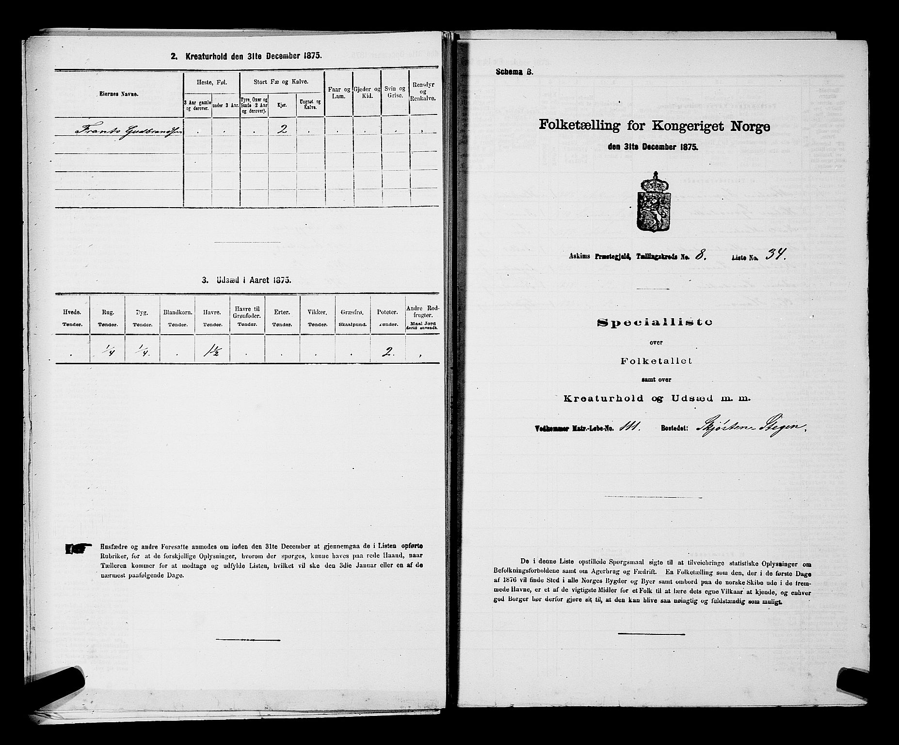 RA, 1875 census for 0124P Askim, 1875, p. 558