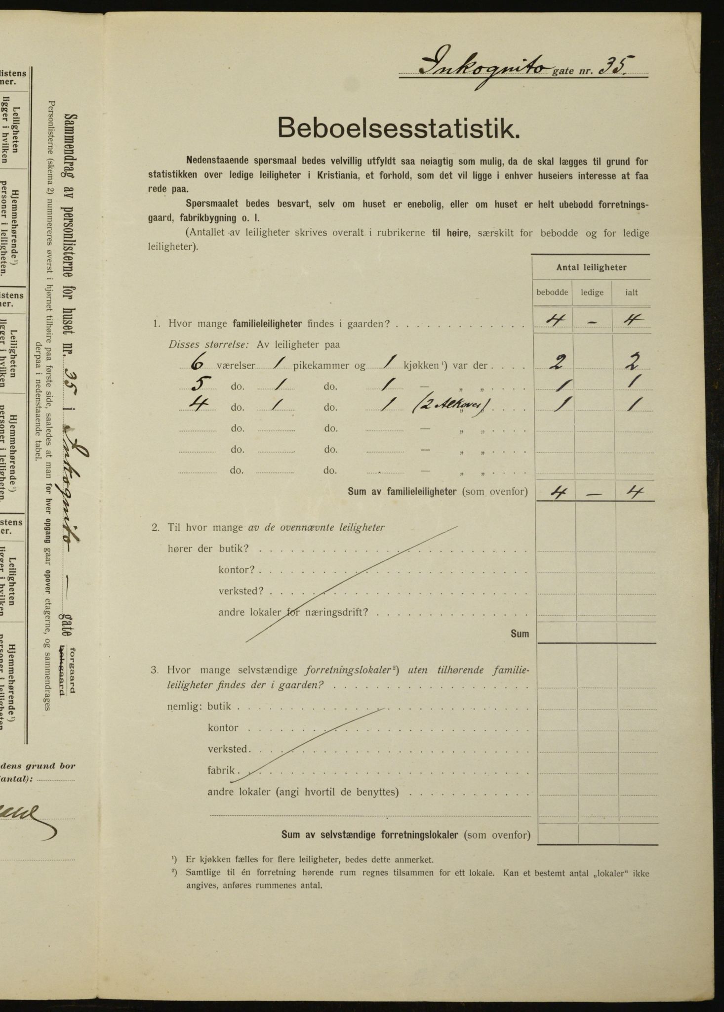 OBA, Municipal Census 1912 for Kristiania, 1912, p. 44708