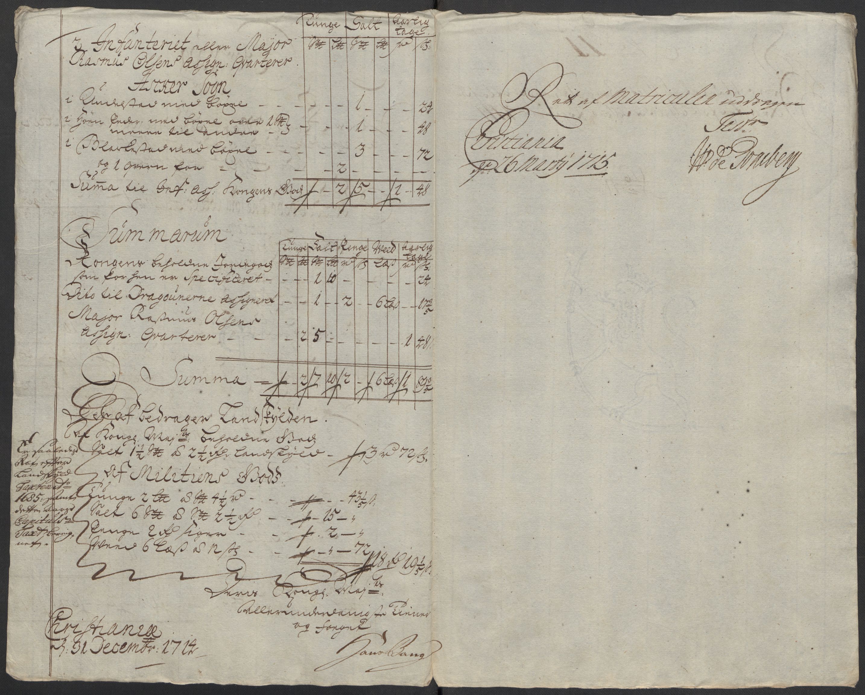 Rentekammeret inntil 1814, Reviderte regnskaper, Fogderegnskap, AV/RA-EA-4092/R10/L0451: Fogderegnskap Aker og Follo, 1713-1714, p. 345