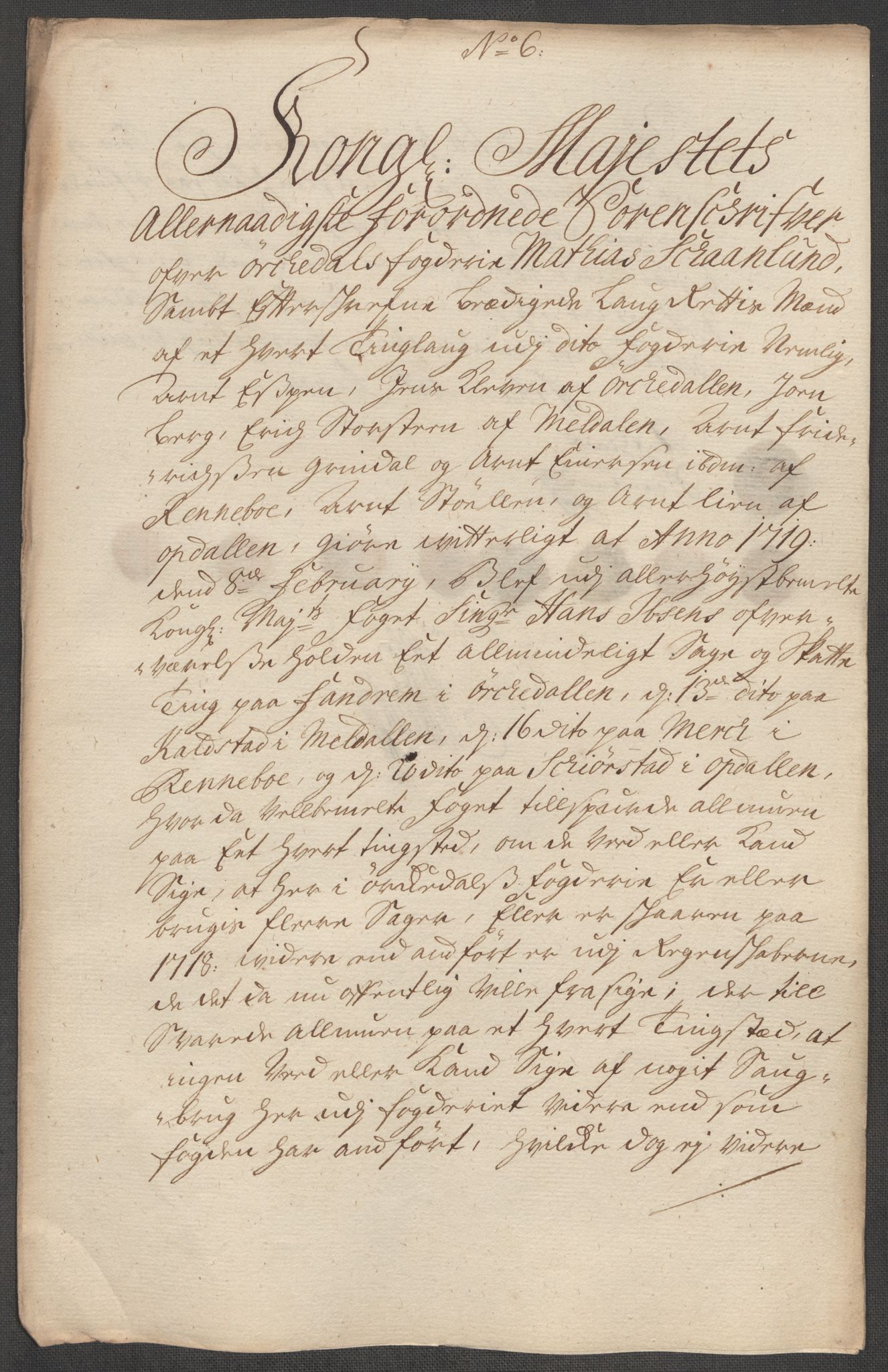 Rentekammeret inntil 1814, Reviderte regnskaper, Fogderegnskap, RA/EA-4092/R60/L3971: Fogderegnskap Orkdal og Gauldal, 1718, p. 132