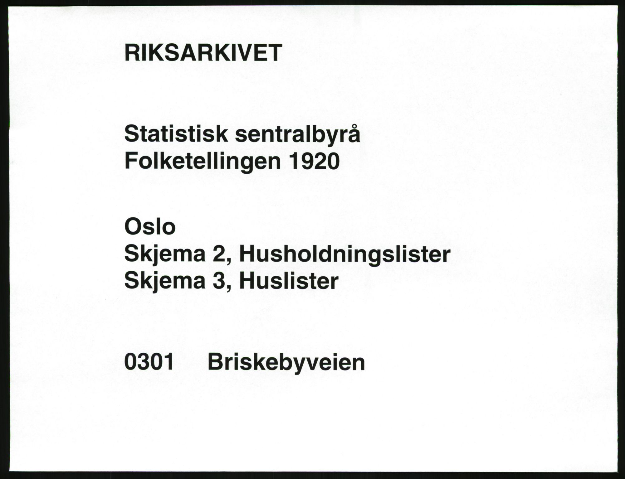 SAO, 1920 census for Kristiania, 1920, p. 9242