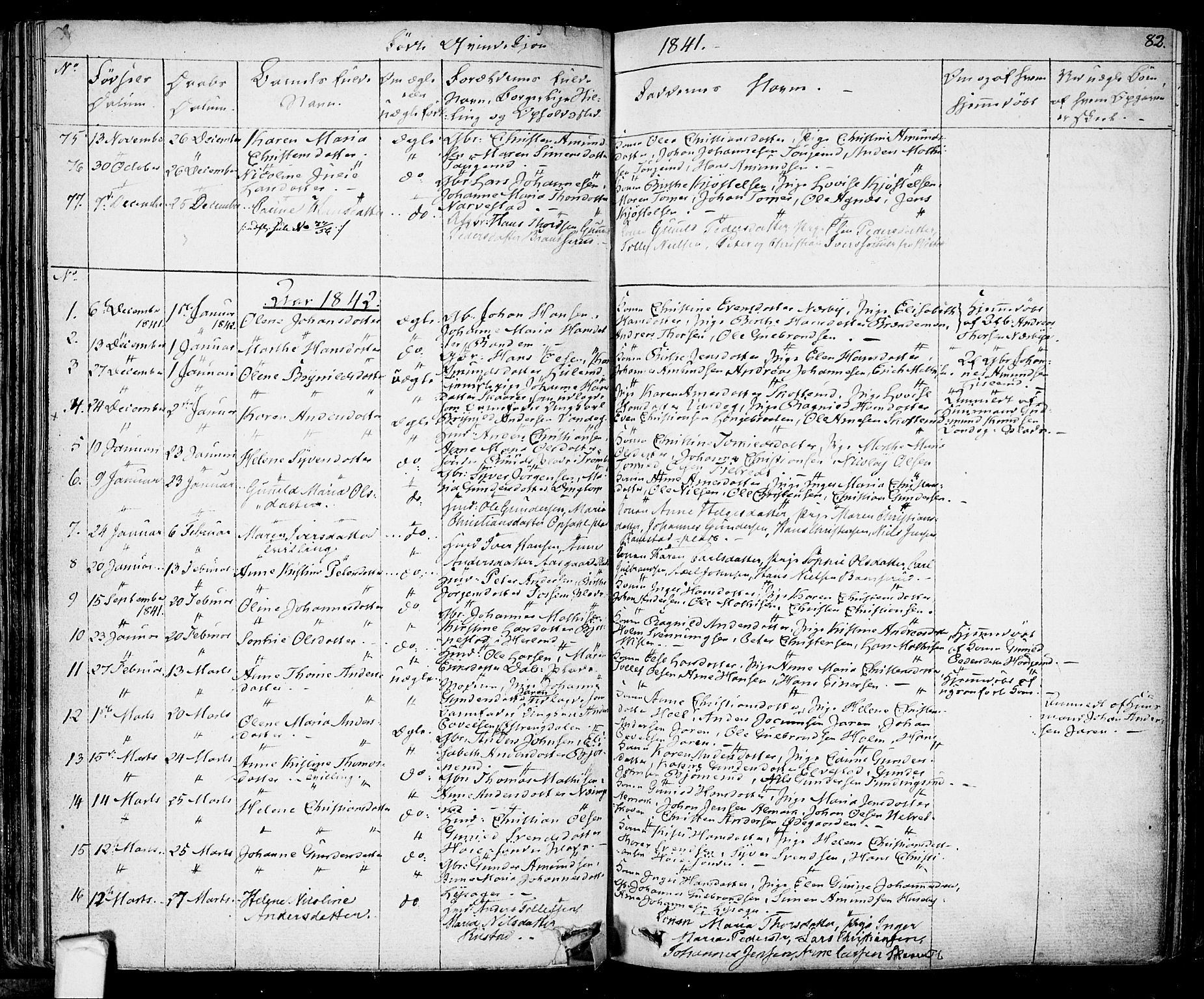 Eidsberg prestekontor Kirkebøker, SAO/A-10905/F/Fa/L0008: Parish register (official) no. I 8, 1832-1848, p. 82