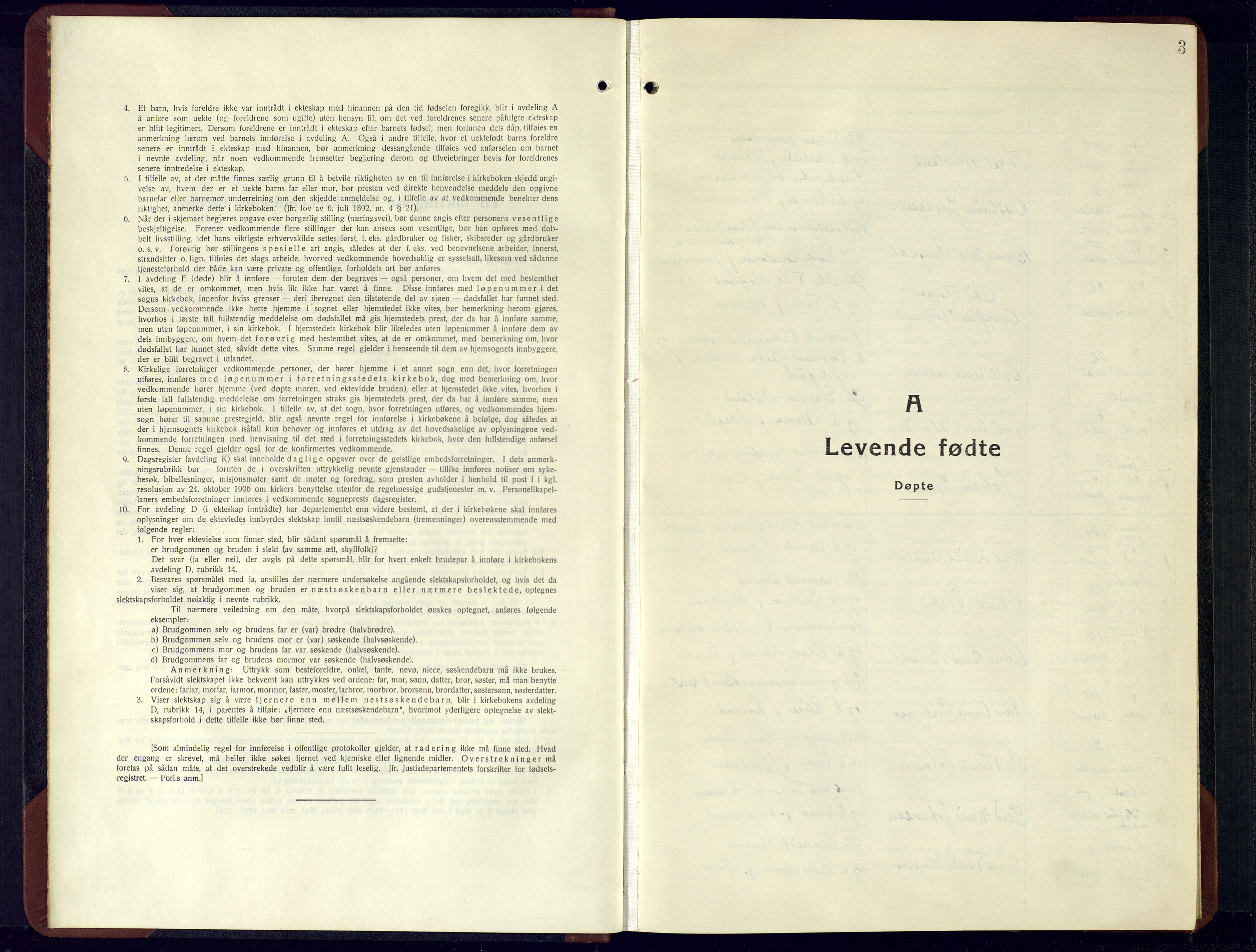 Nord-Audnedal sokneprestkontor, AV/SAK-1111-0032/F/Fb/Fba/L0007: Parish register (copy) no. B-7, 1944-1961, p. 3