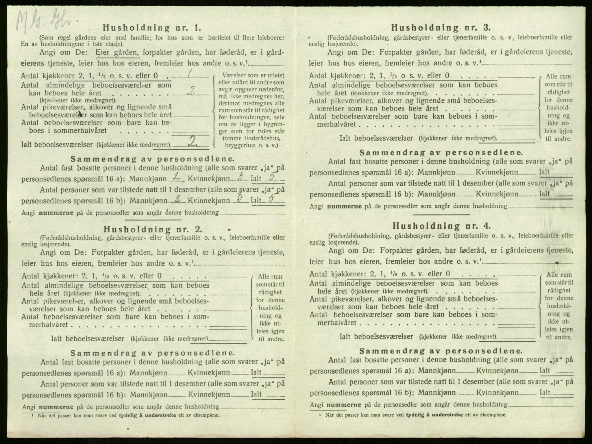 SAKO, 1920 census for Våle, 1920, p. 184