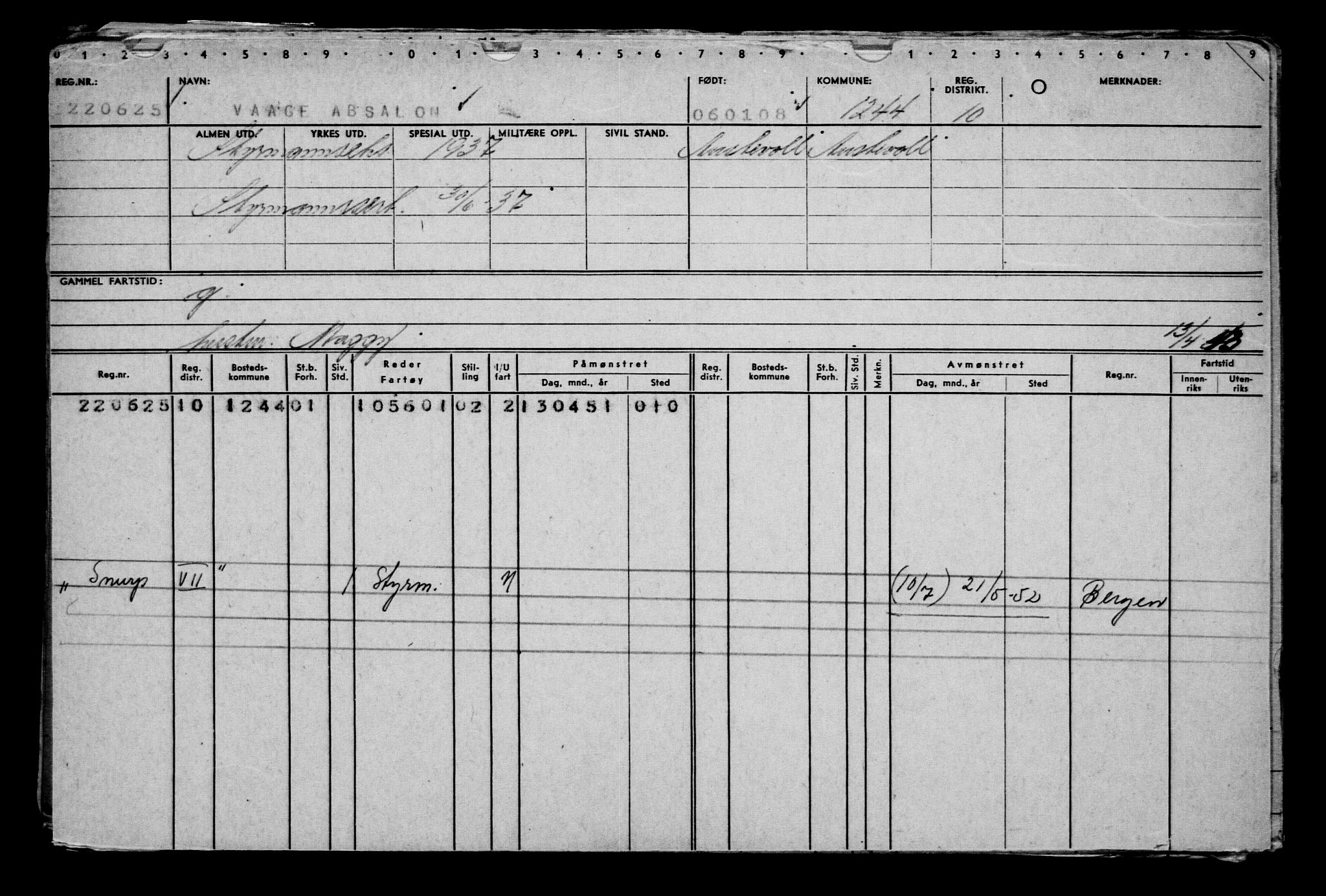 Direktoratet for sjømenn, AV/RA-S-3545/G/Gb/L0075: Hovedkort, 1908, p. 54