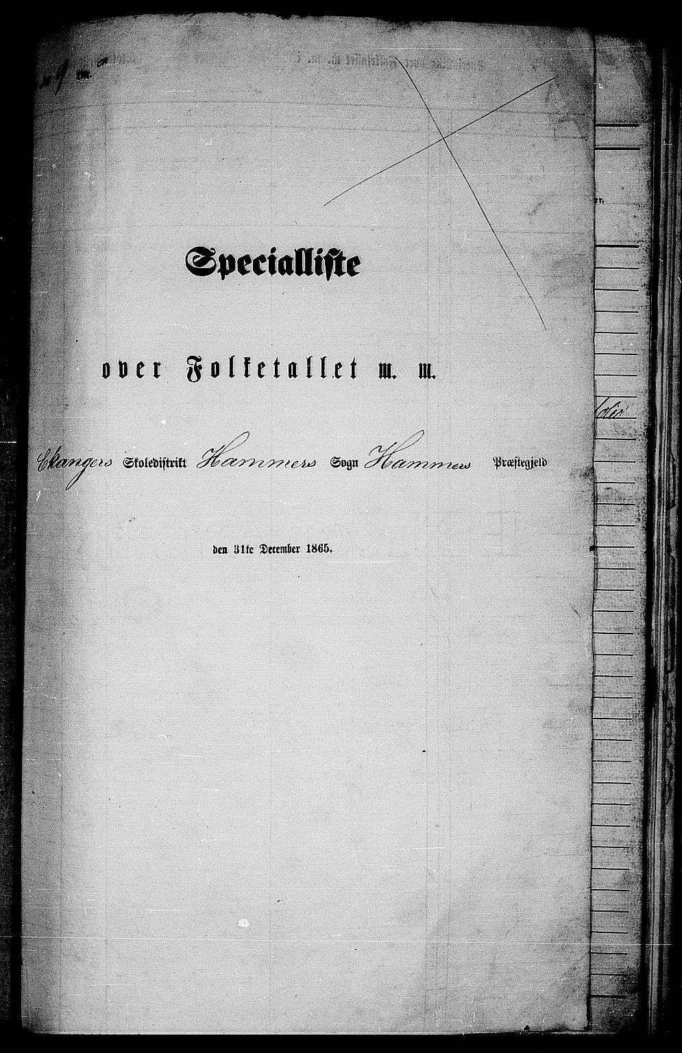 RA, 1865 census for Hamre, 1865, p. 115