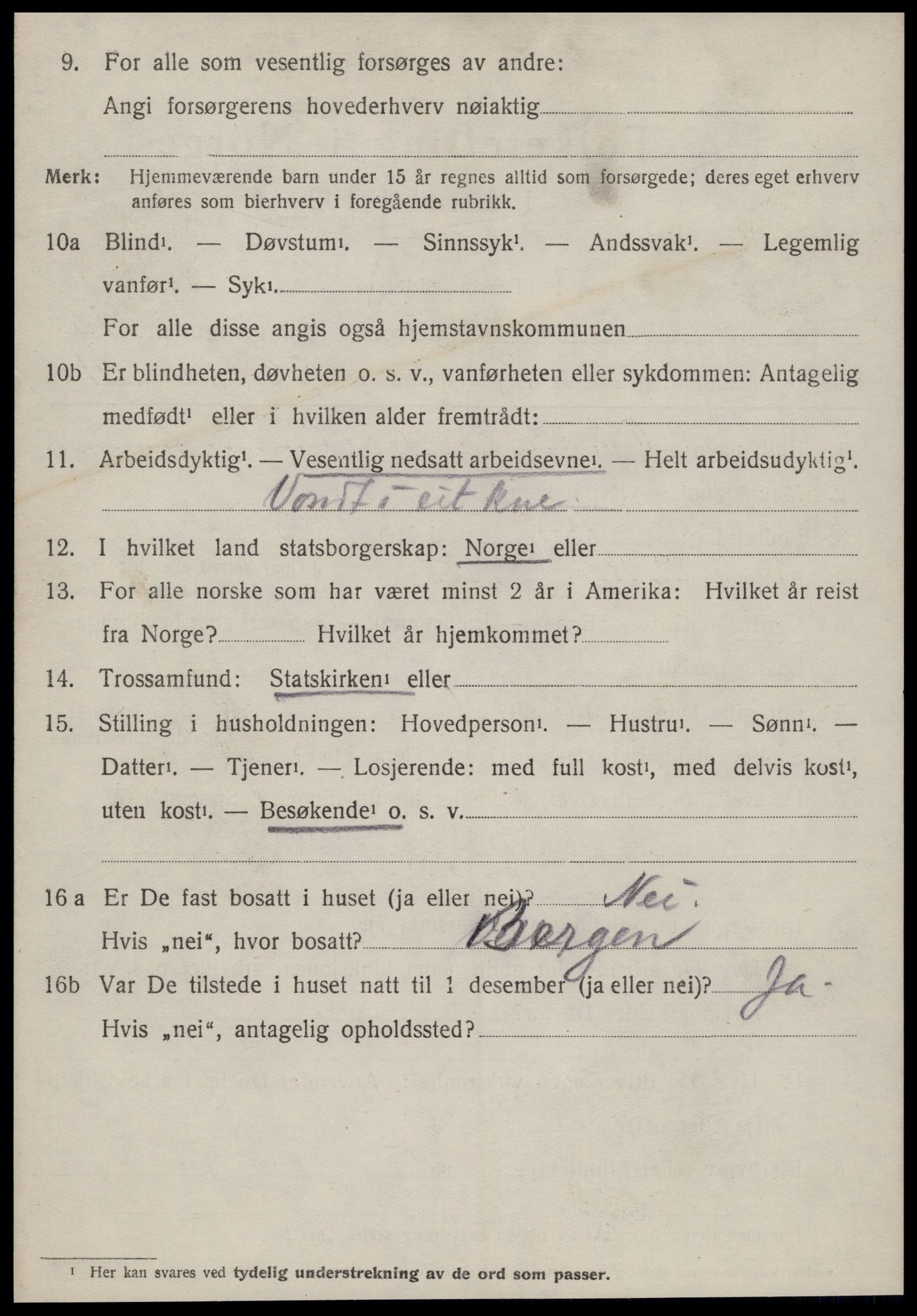 SAT, 1920 census for Ørsta, 1920, p. 7091