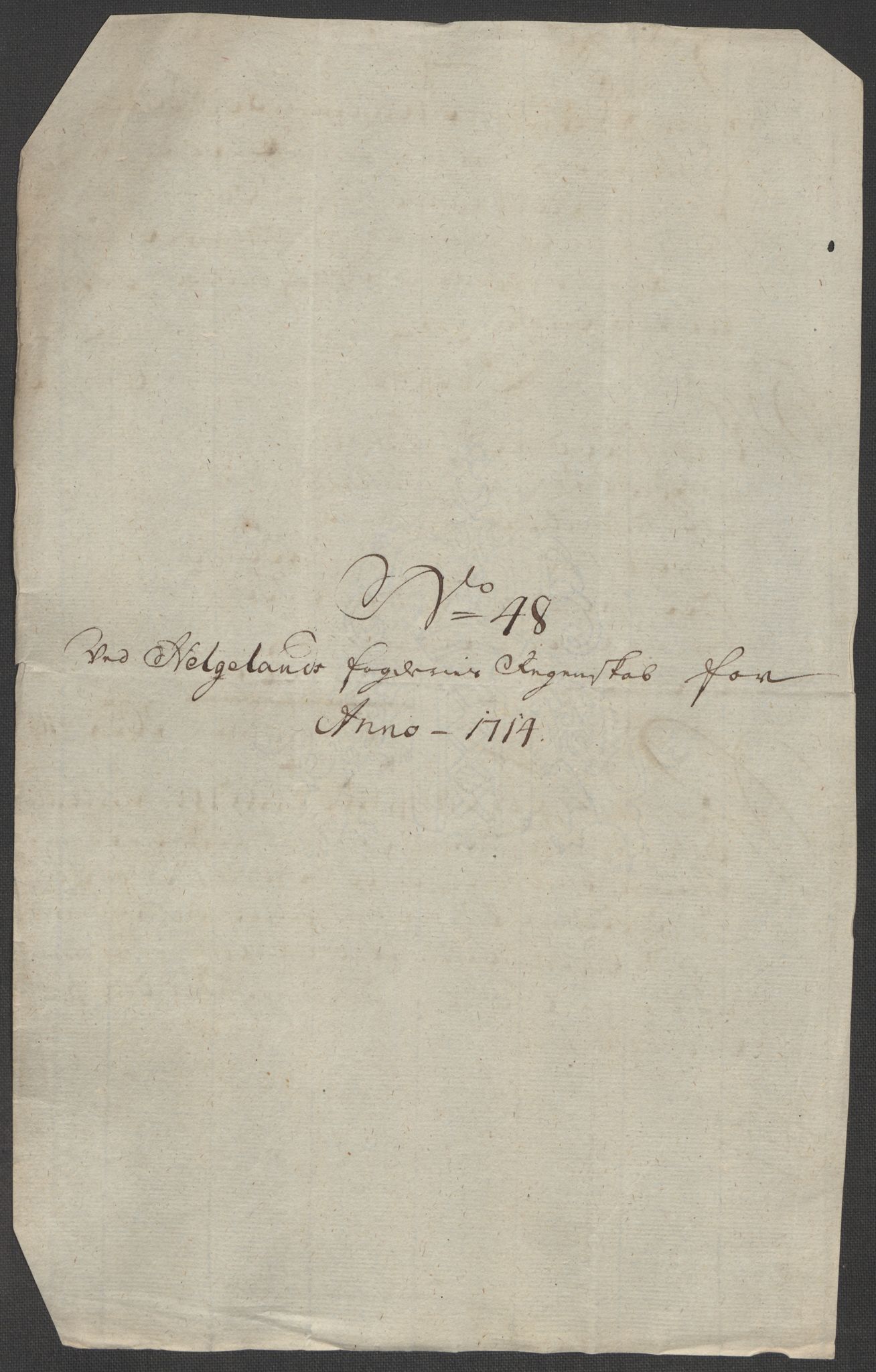 Rentekammeret inntil 1814, Reviderte regnskaper, Fogderegnskap, AV/RA-EA-4092/R65/L4513: Fogderegnskap Helgeland, 1714-1715, p. 325