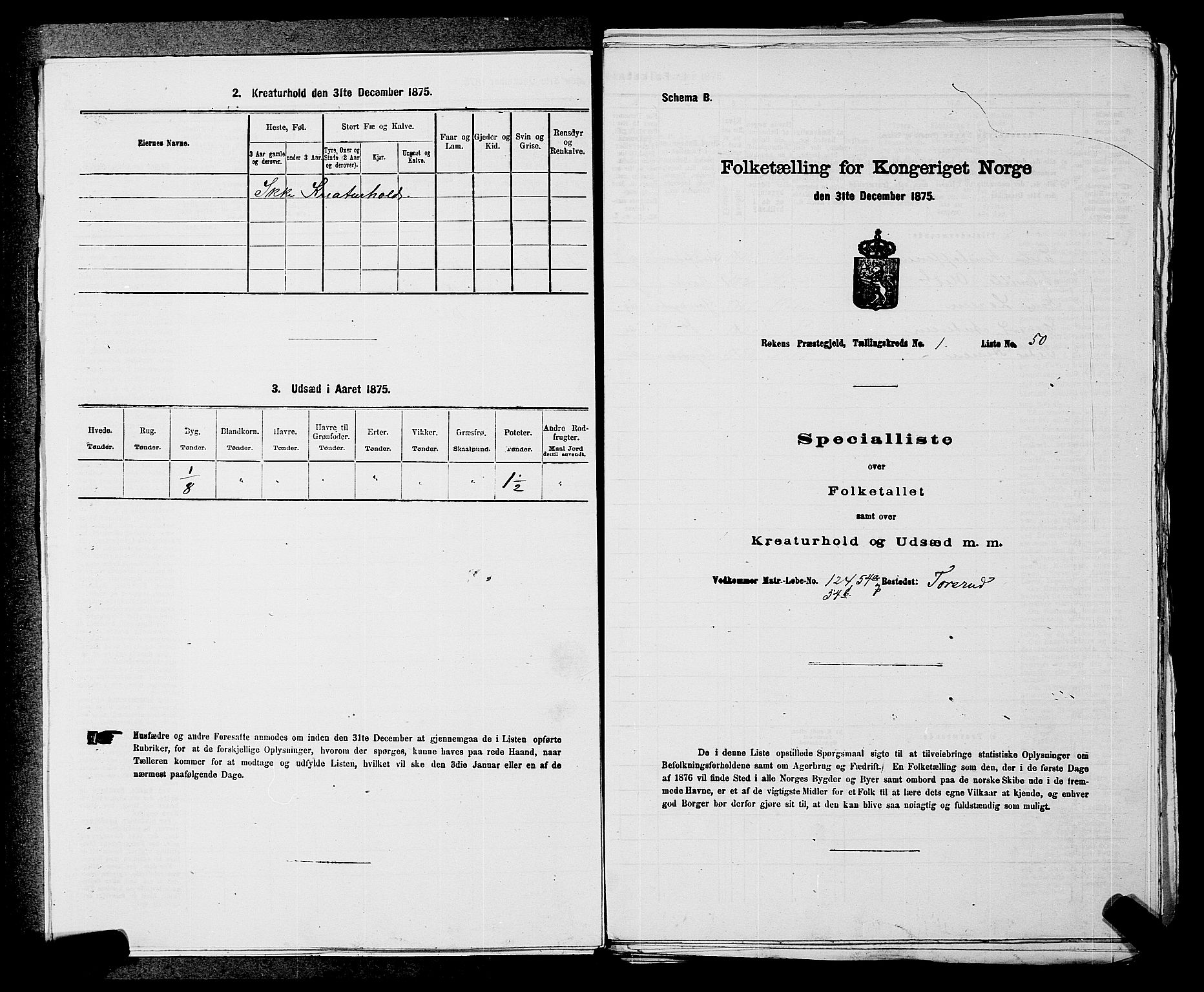 SAKO, 1875 census for 0627P Røyken, 1875, p. 63