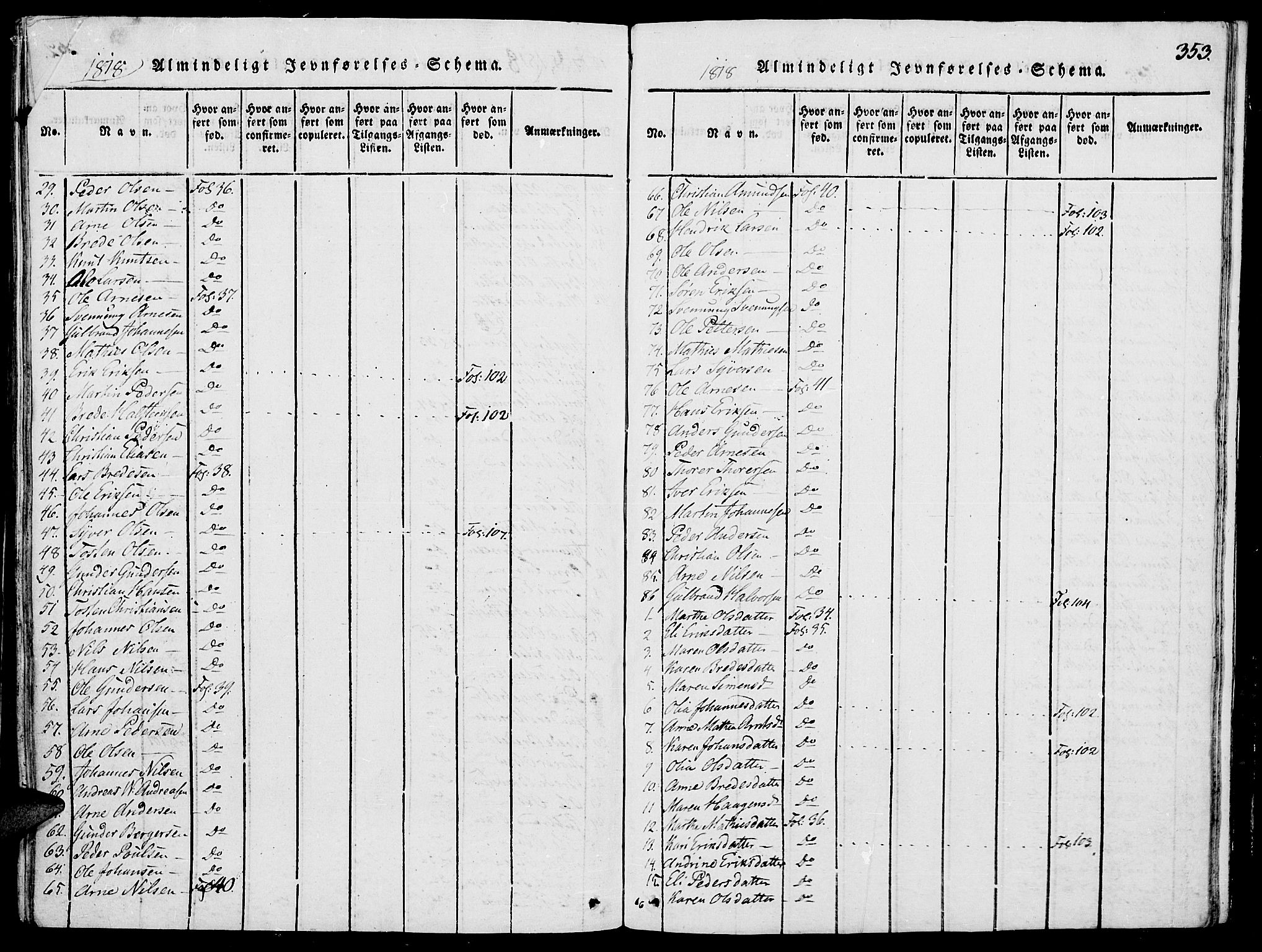 Grue prestekontor, AV/SAH-PREST-036/H/Ha/Haa/L0006: Parish register (official) no. 6, 1814-1830, p. 353