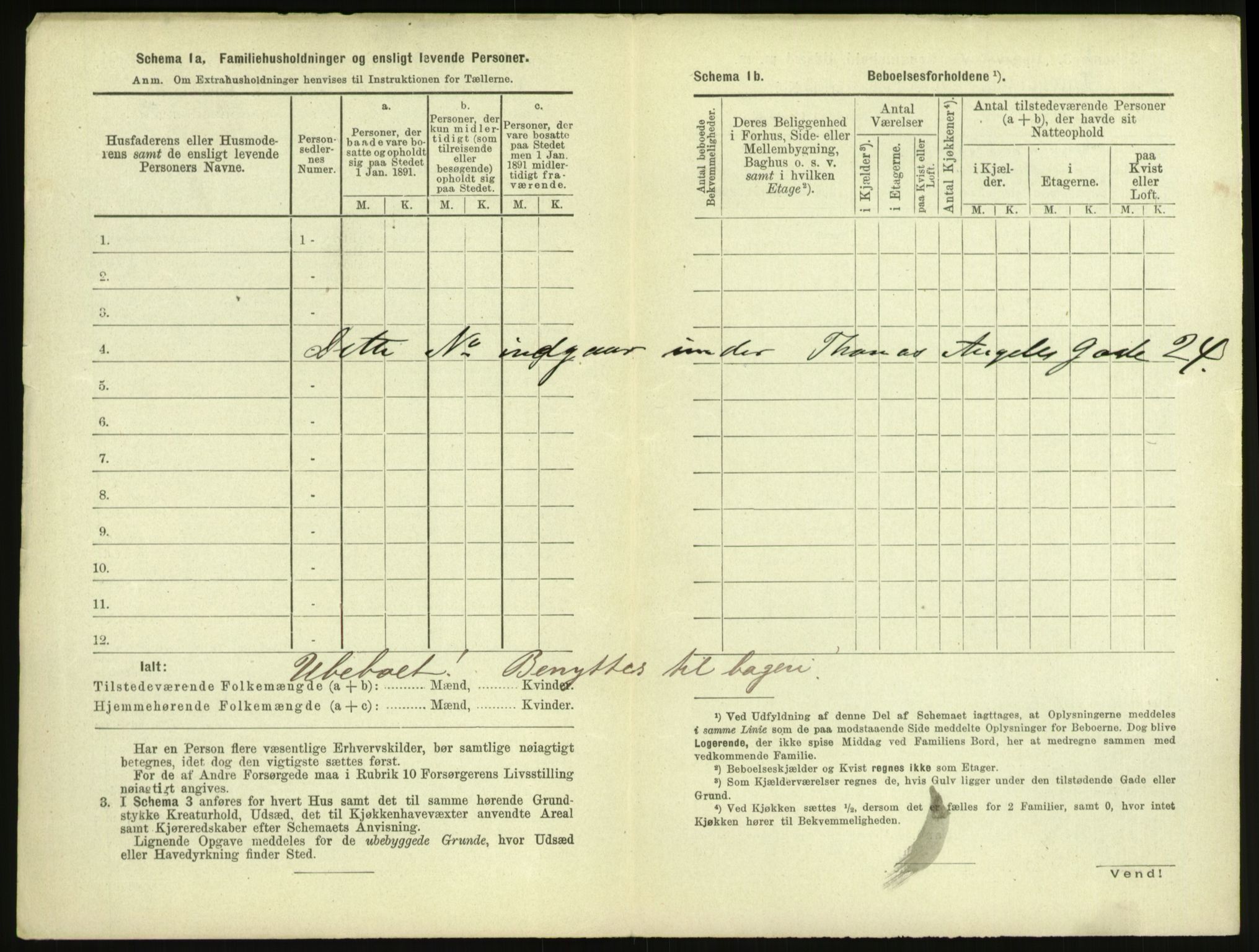 RA, 1891 census for 1601 Trondheim, 1891, p. 611