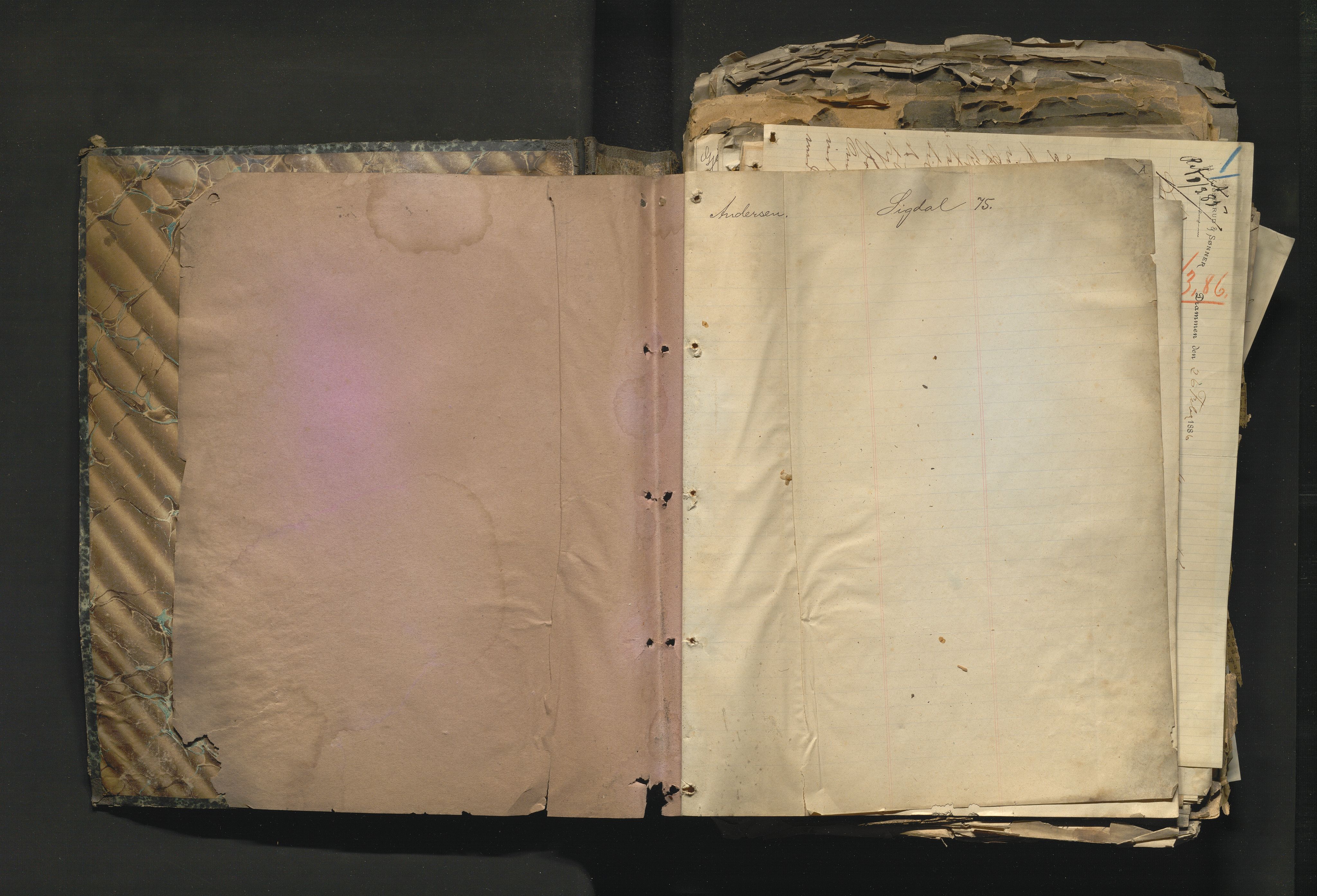 Bømmeløens forenede Grubekompagnier, VLFK/Pa-0020/B/Bb/L0001: Innkomen korrespondanse, 1886