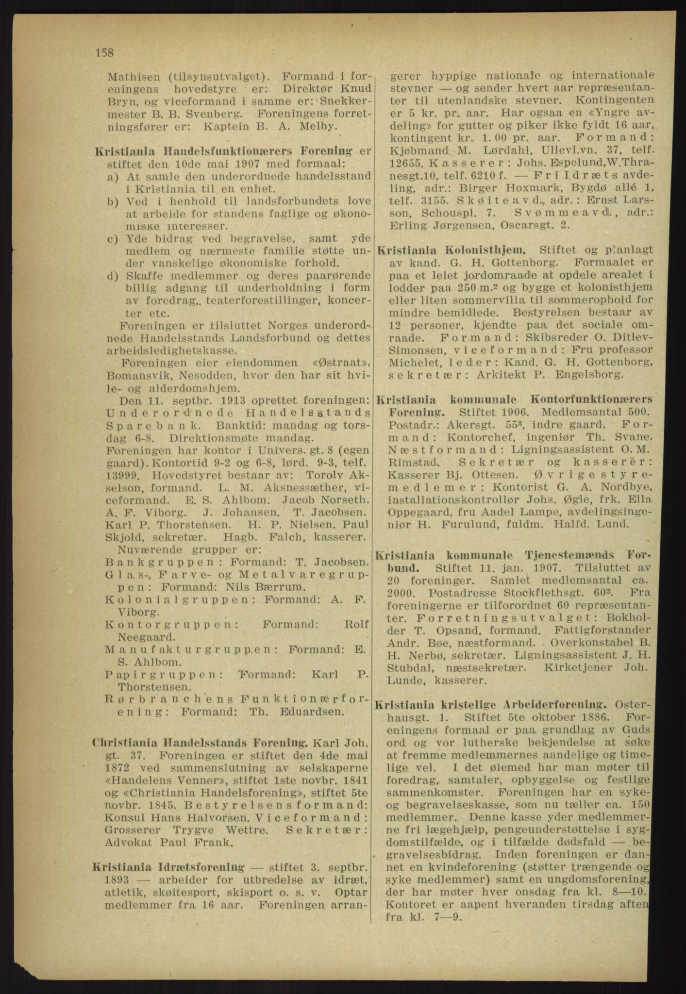 Kristiania/Oslo adressebok, PUBL/-, 1918, p. 171