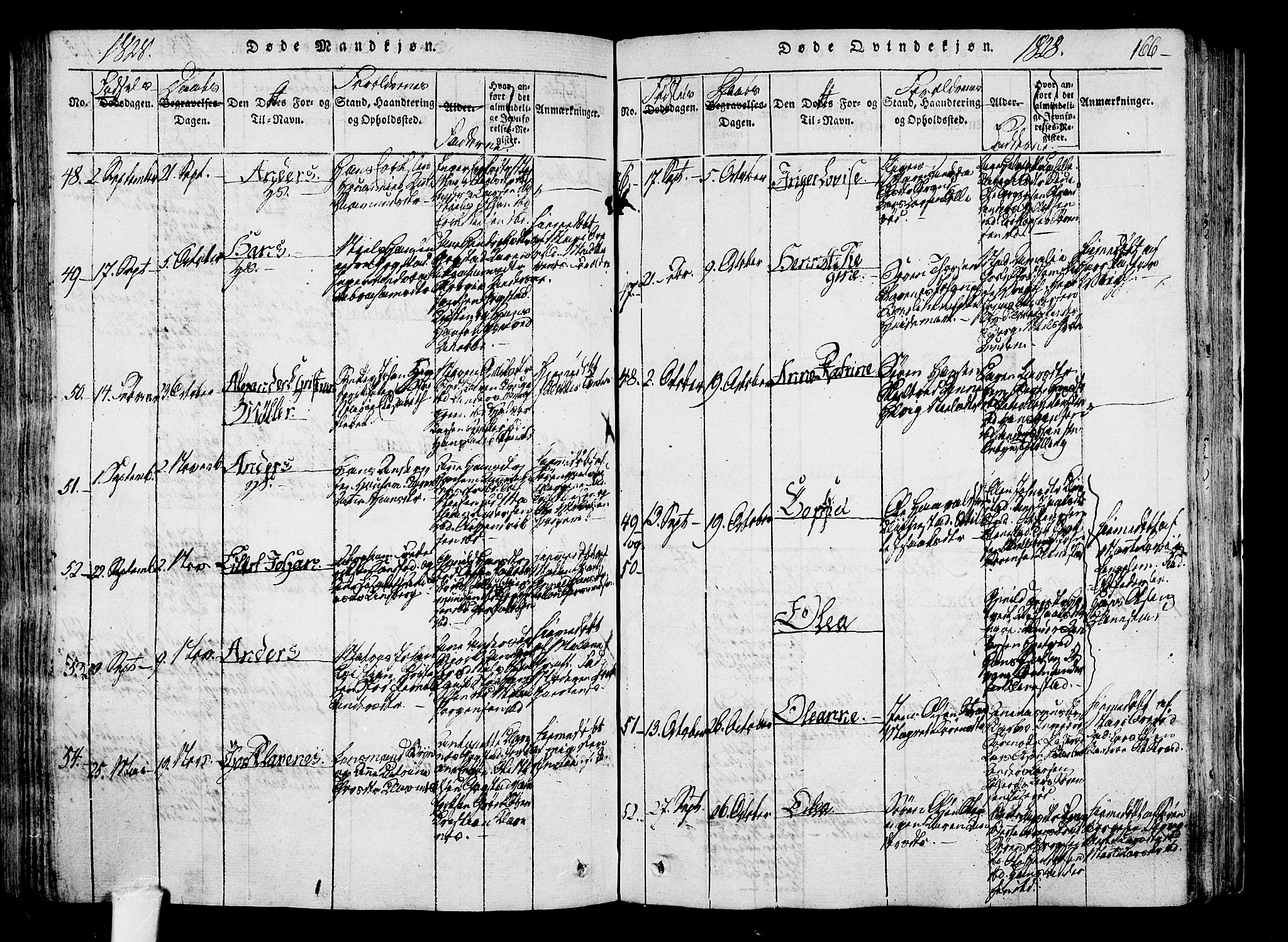 Sandar kirkebøker, AV/SAKO-A-243/F/Fa/L0004: Parish register (official) no. 4, 1814-1832, p. 166