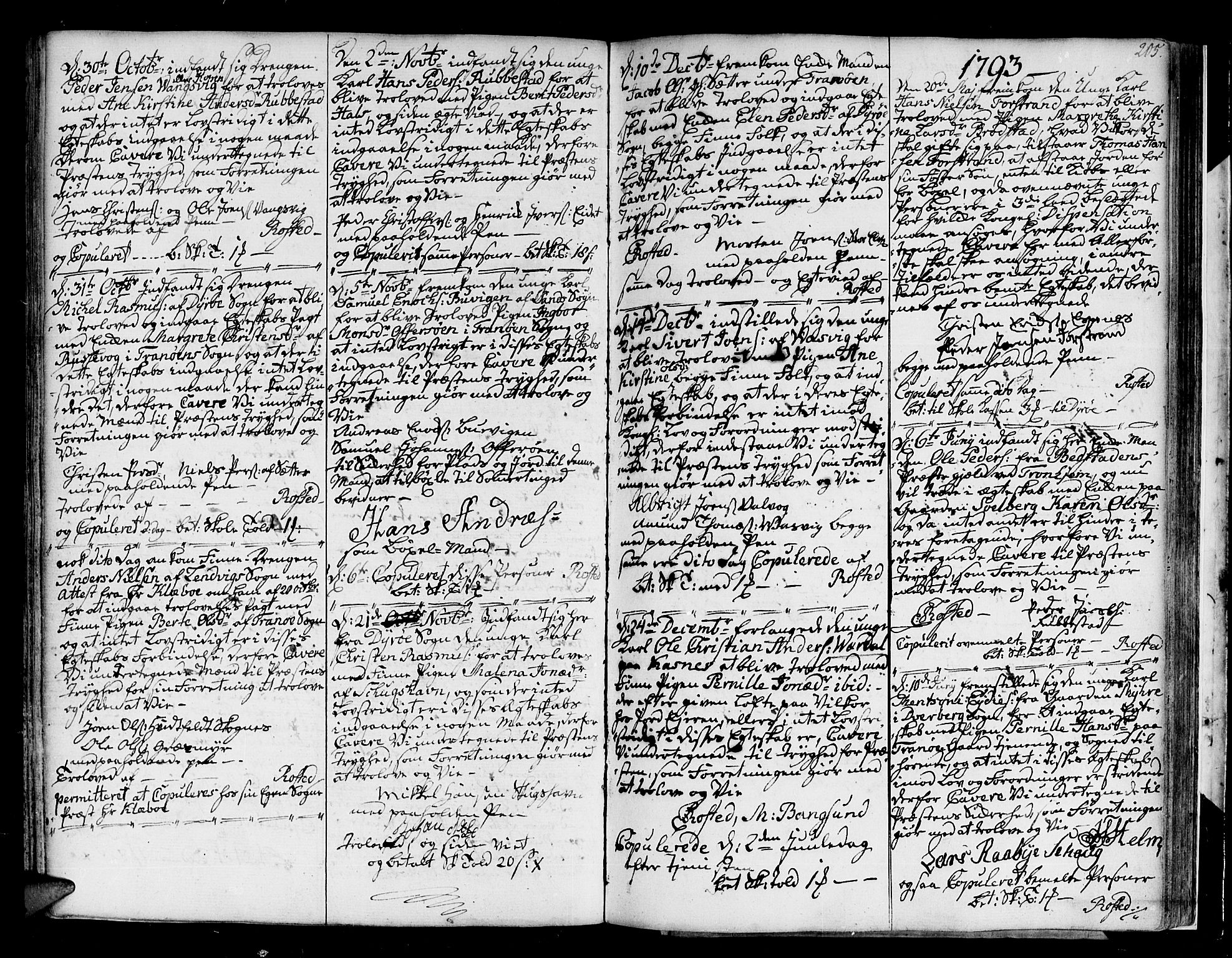 Tranøy sokneprestkontor, SATØ/S-1313/I/Ia/Iaa/L0002kirke: Parish register (official) no. 2, 1773-1806, p. 205