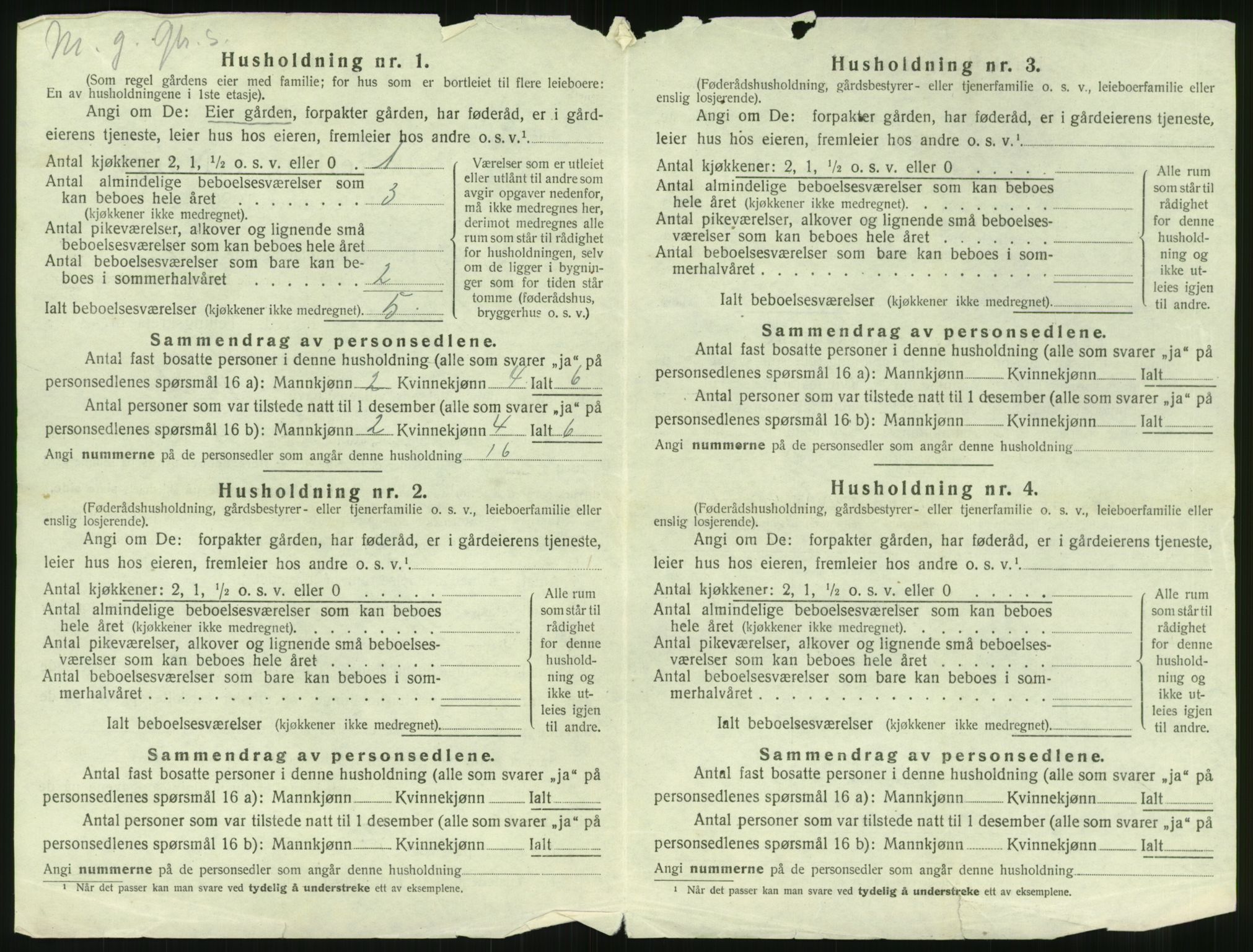 SAST, 1920 census for Sand, 1920, p. 592