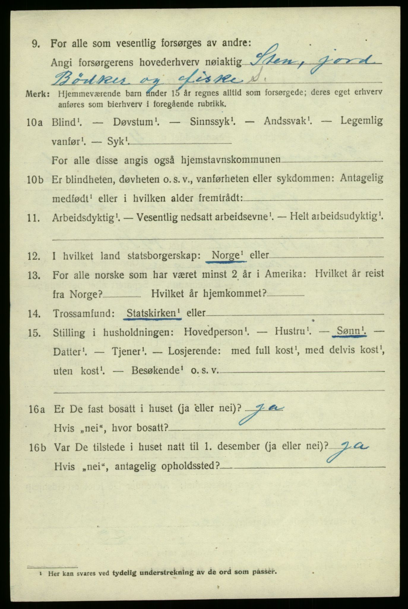 SAB, 1920 census for Samnanger, 1920, p. 1102