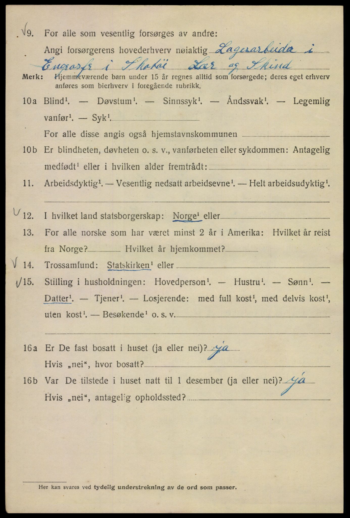 SAO, 1920 census for Kristiania, 1920, p. 393566