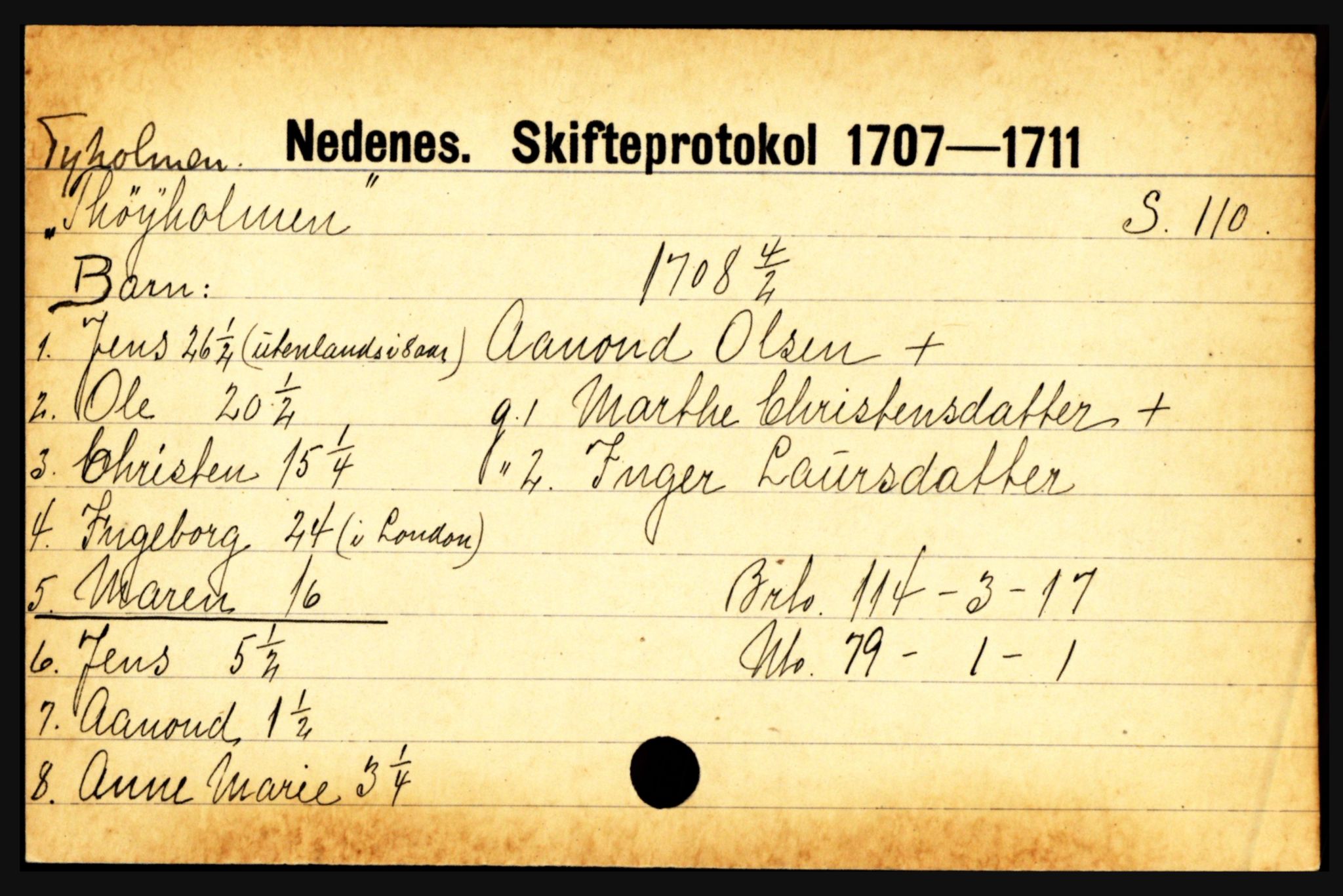 Nedenes sorenskriveri før 1824, AV/SAK-1221-0007/H, p. 31743