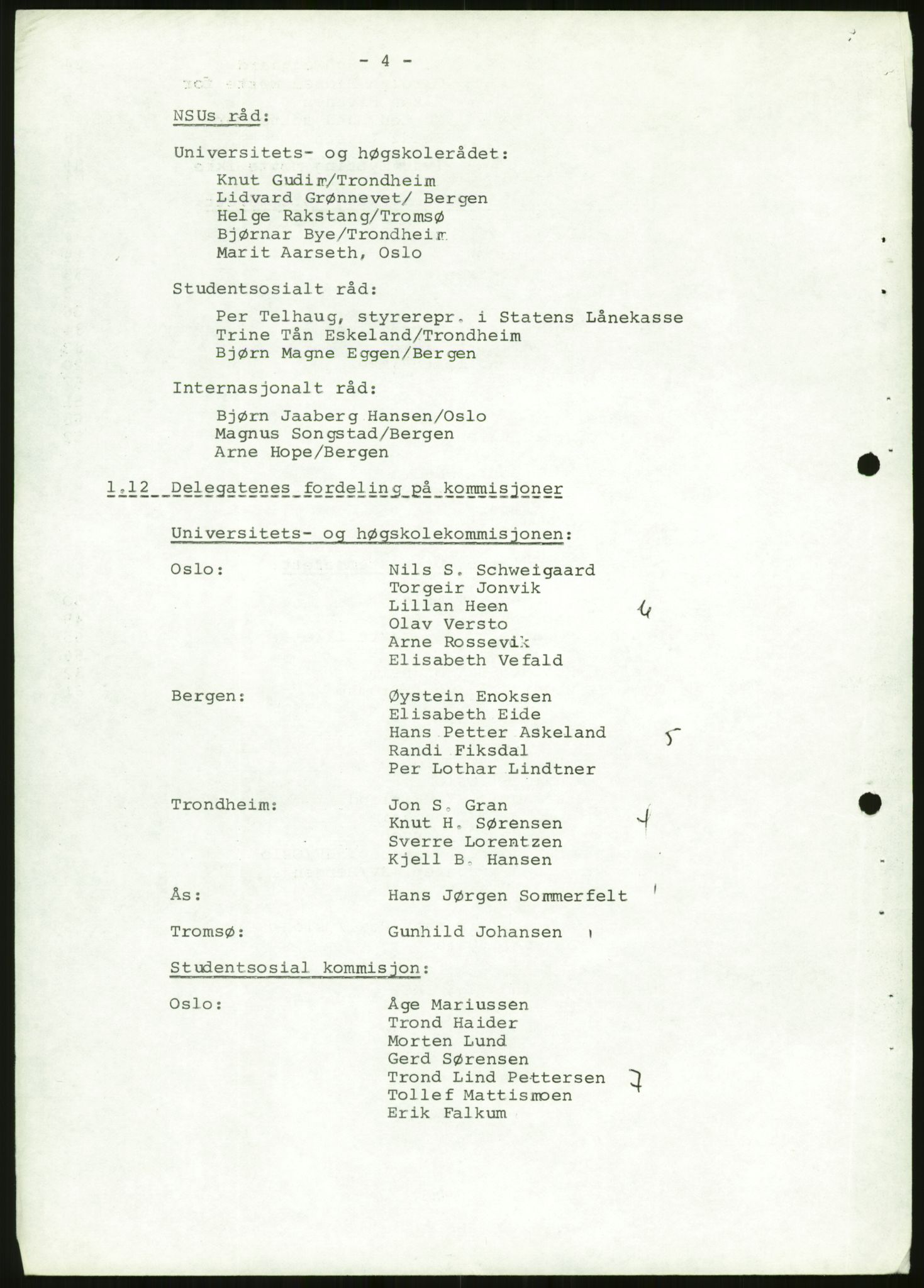 Norsk Studentunion, AV/RA-PA-0794/Fg/L0067: Landstinget, 1968-1979