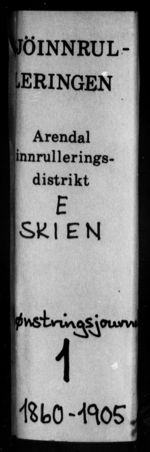 Skien innrulleringskontor, SAKO/A-832/H/Ha/L0002: Mønstringsjournal, 1860-1905, p. 1