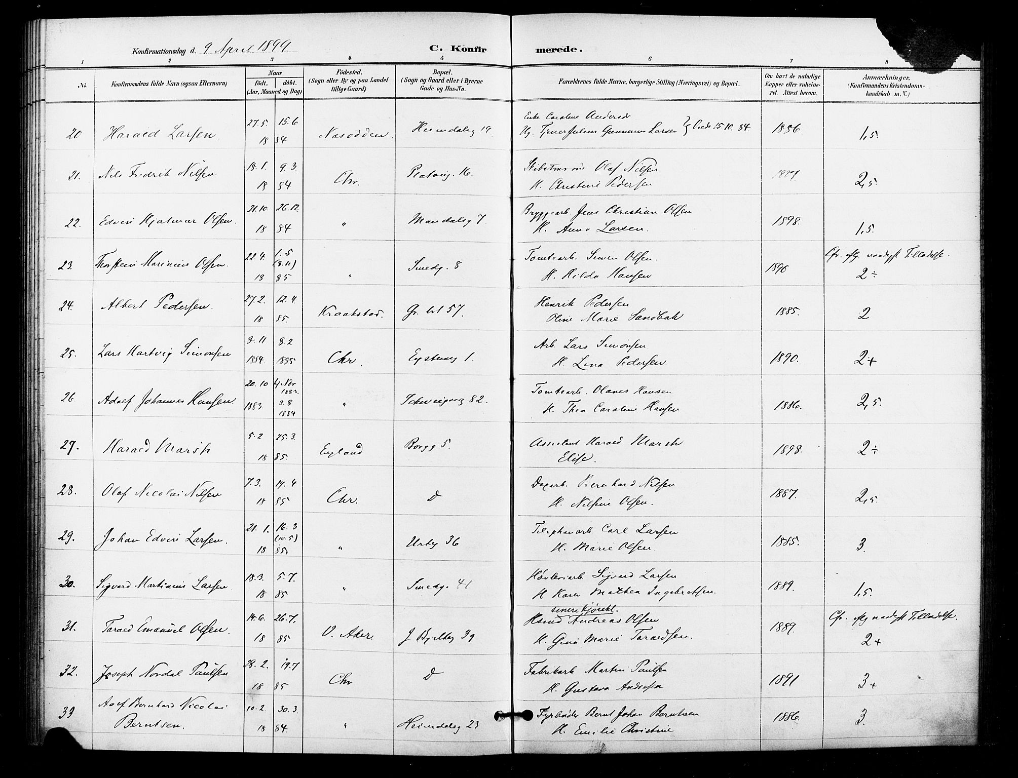 Grønland prestekontor Kirkebøker, AV/SAO-A-10848/F/Fa/L0011: Parish register (official) no. 11, 1892-1907, p. 195