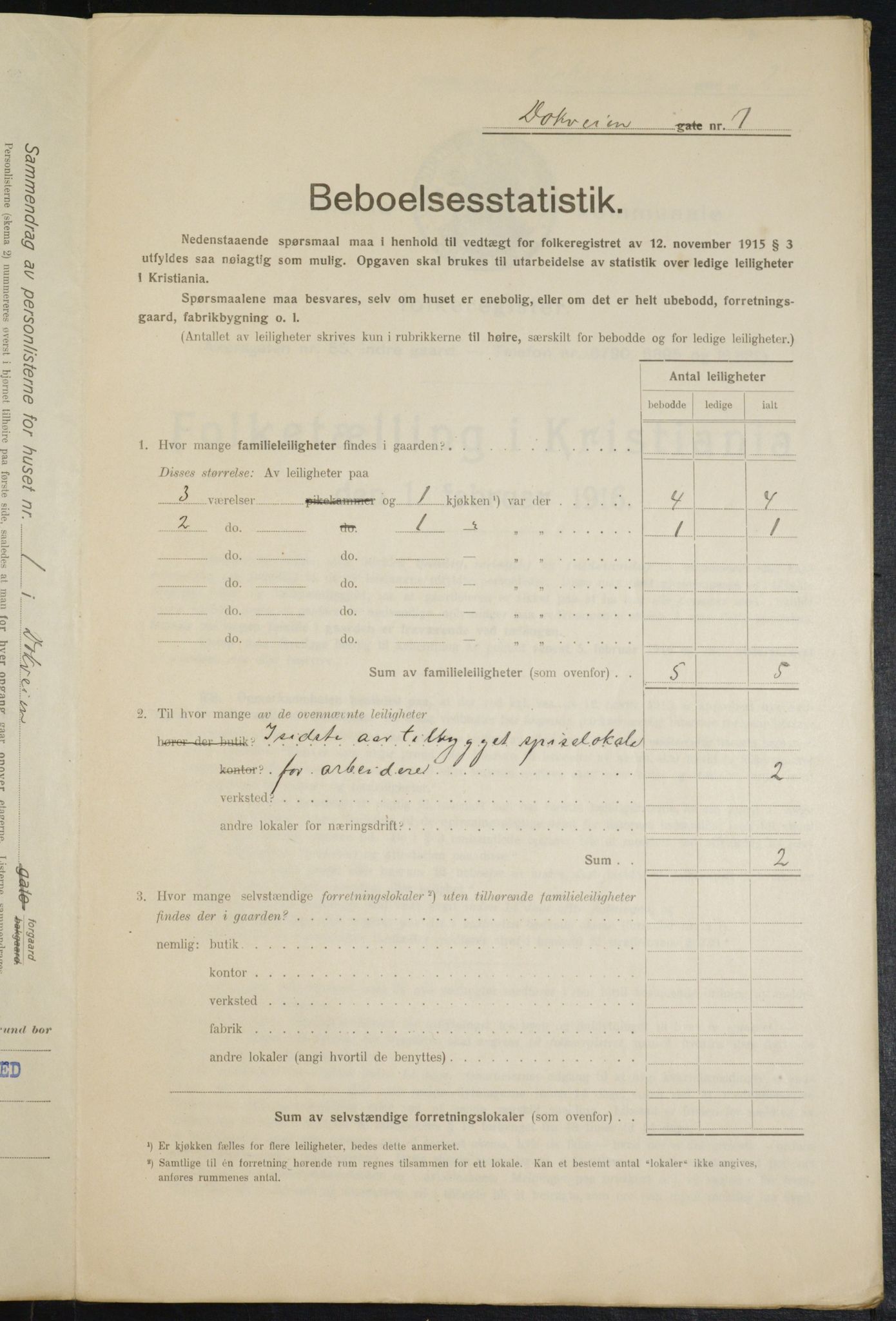 OBA, Municipal Census 1916 for Kristiania, 1916, p. 15886