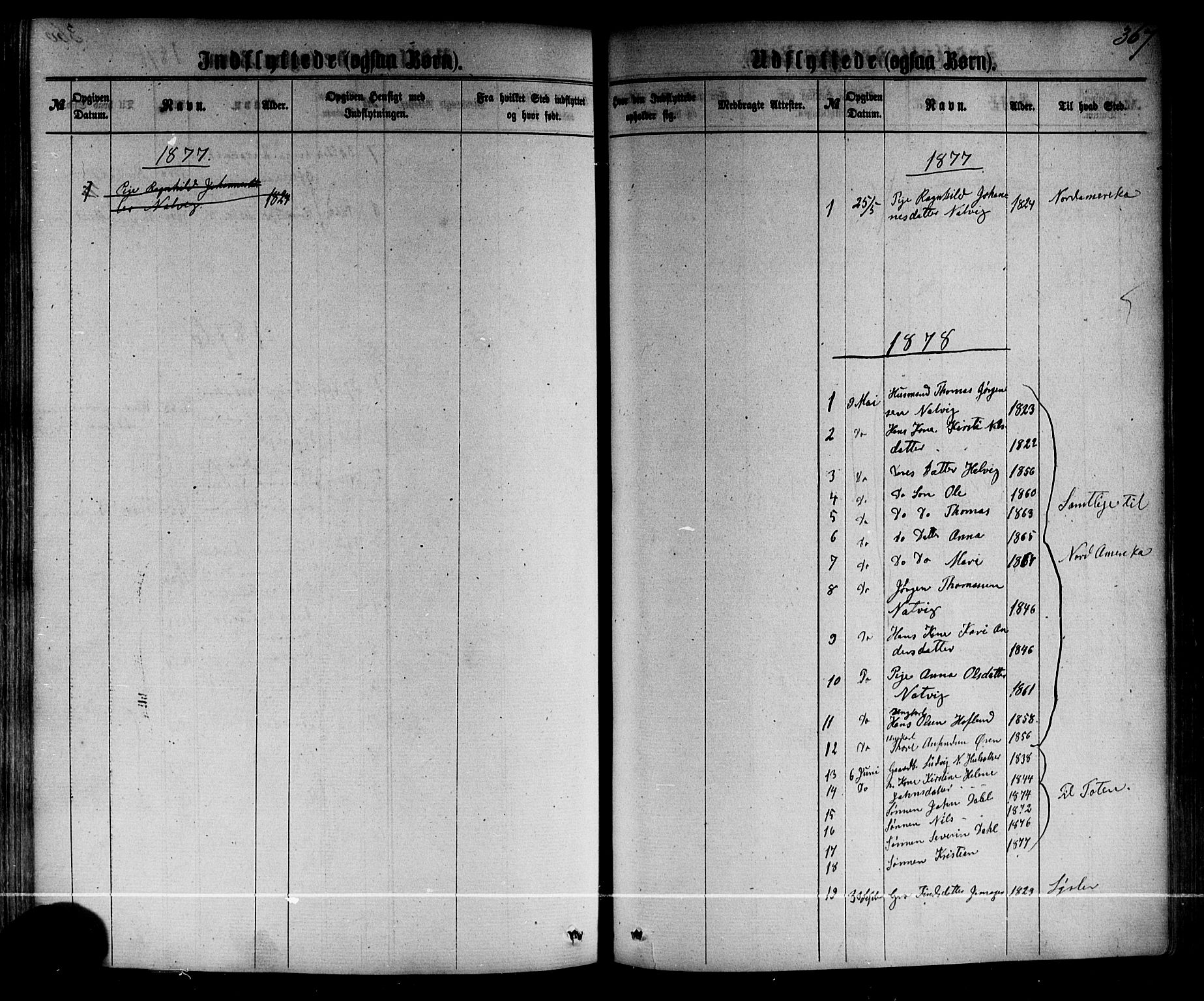 Årdal sokneprestembete, SAB/A-81701: Parish register (official) no. A 3, 1863-1886, p. 367