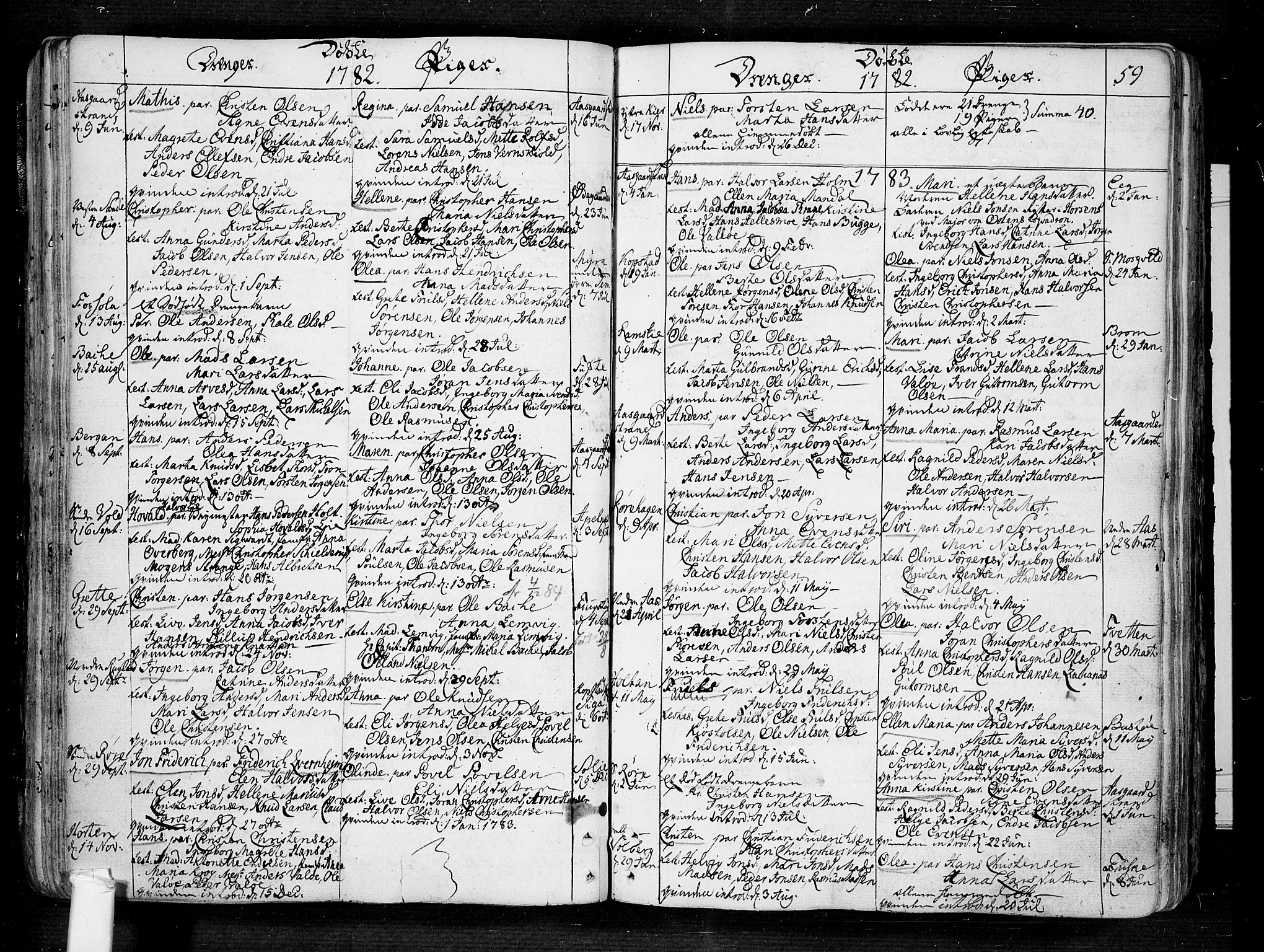 Borre kirkebøker, AV/SAKO-A-338/F/Fa/L0002: Parish register (official) no. I 2, 1752-1806, p. 59