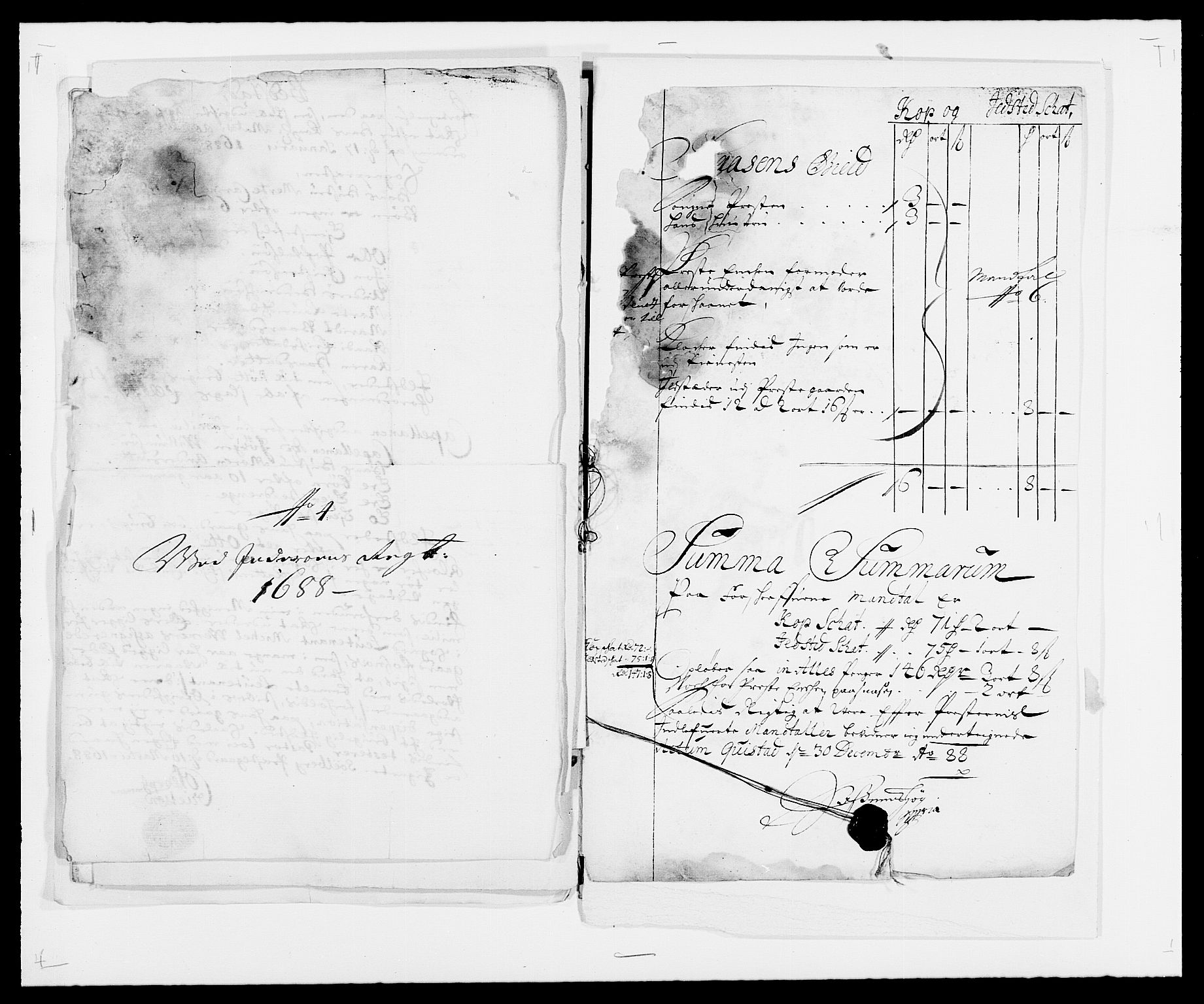 Rentekammeret inntil 1814, Reviderte regnskaper, Fogderegnskap, AV/RA-EA-4092/R63/L4306: Fogderegnskap Inderøy, 1687-1689, p. 281