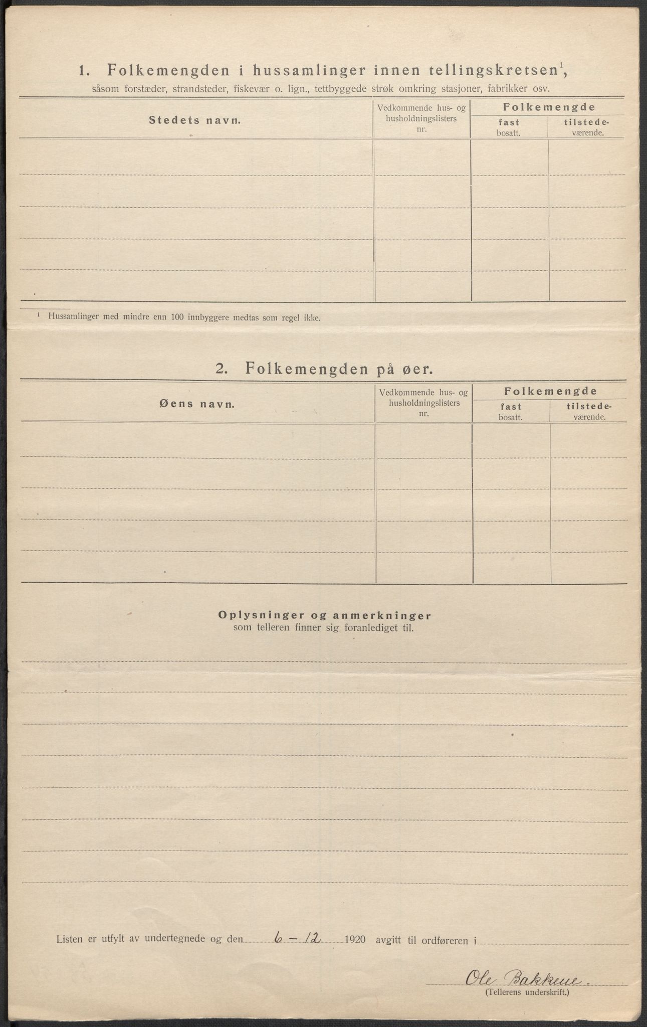 SAKO, 1920 census for Flesberg, 1920, p. 21