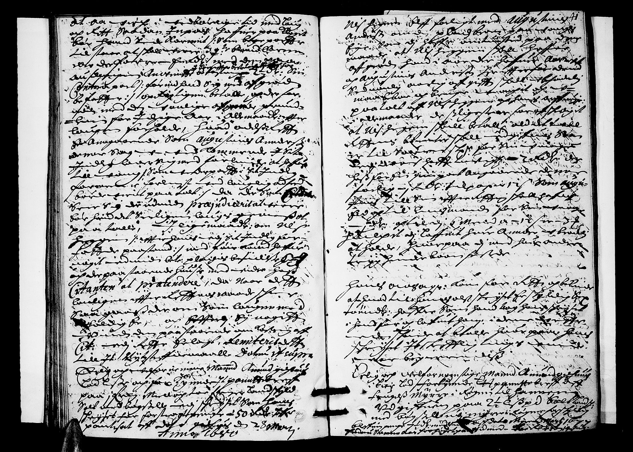 Lier, Røyken og Hurum sorenskriveri, SAKO/A-89/F/Fa/L0021: Tingbok, 1680, p. 41