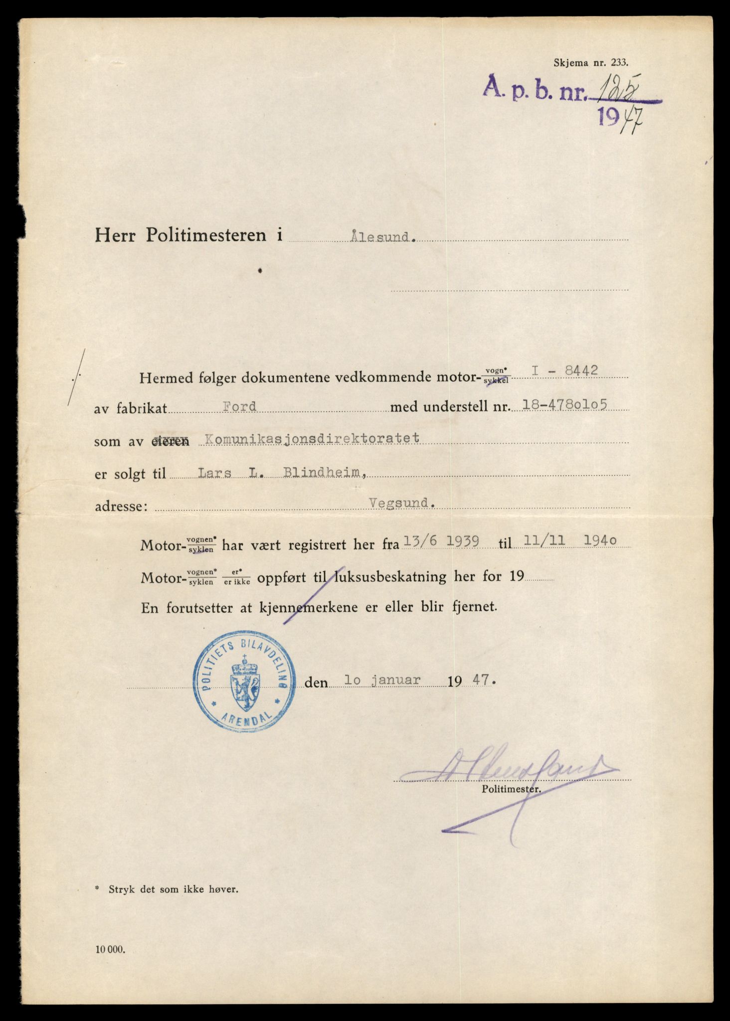 Møre og Romsdal vegkontor - Ålesund trafikkstasjon, AV/SAT-A-4099/F/Fe/L0034: Registreringskort for kjøretøy T 12500 - T 12652, 1927-1998, p. 2269