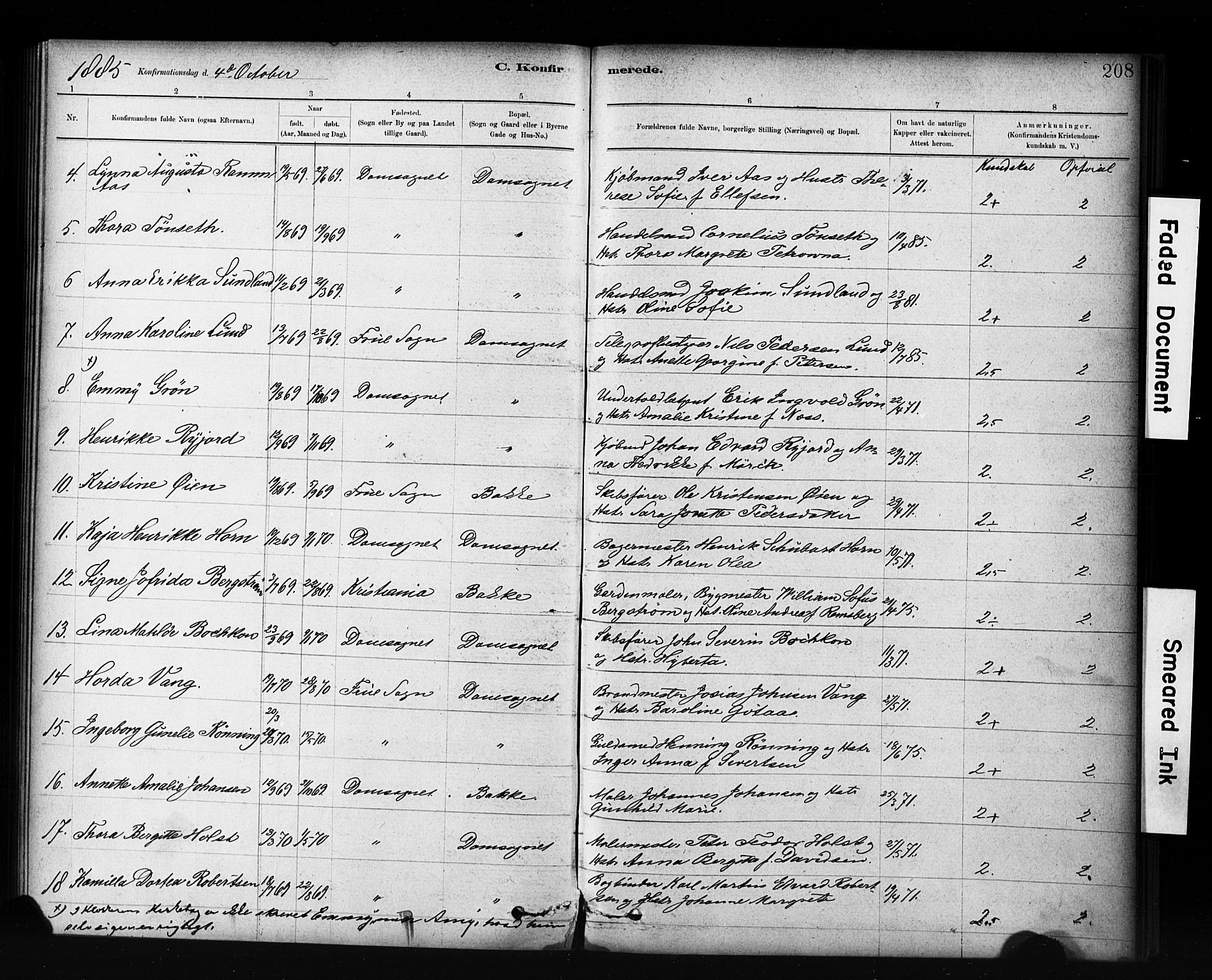 Ministerialprotokoller, klokkerbøker og fødselsregistre - Sør-Trøndelag, SAT/A-1456/601/L0071: Curate's parish register no. 601B04, 1882-1931, p. 208