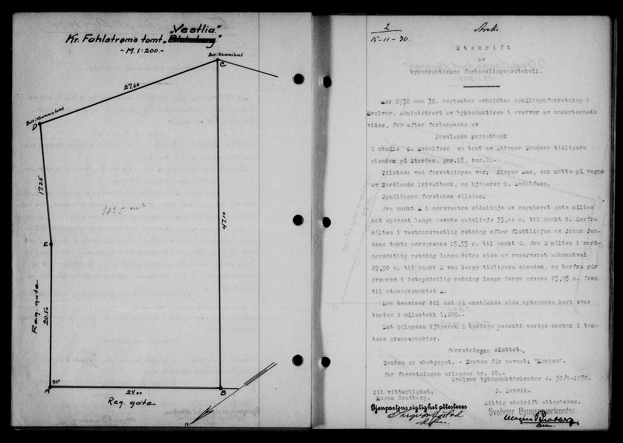 Lofoten sorenskriveri, AV/SAT-A-0017/1/2/2C/L0022b: Mortgage book no. 22b, 1930-1930, Deed date: 15.11.1930