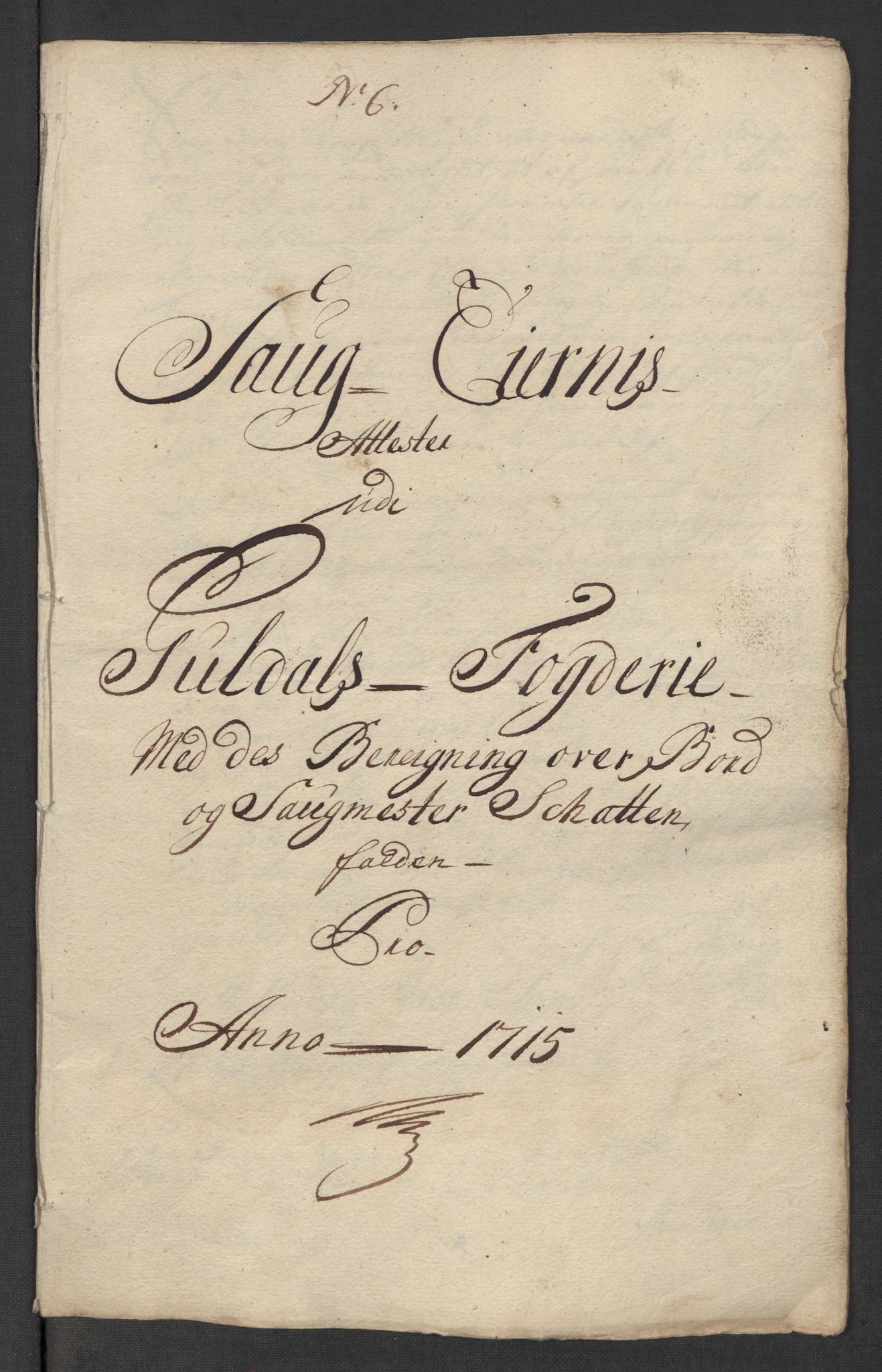 Rentekammeret inntil 1814, Reviderte regnskaper, Fogderegnskap, AV/RA-EA-4092/R60/L3966: Fogderegnskap Orkdal og Gauldal, 1715, p. 319