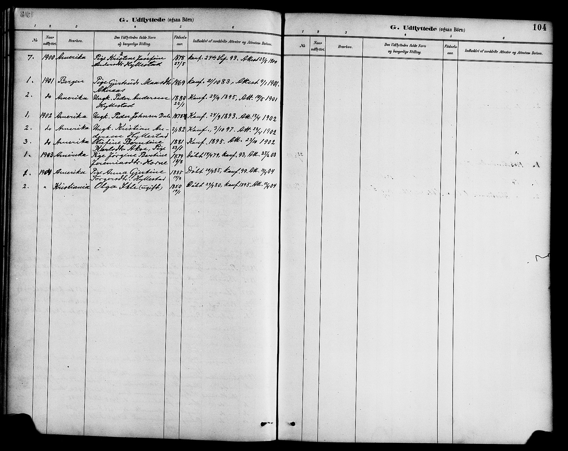 Hyllestad sokneprestembete, AV/SAB-A-80401: Parish register (official) no. B 1, 1886-1904, p. 104