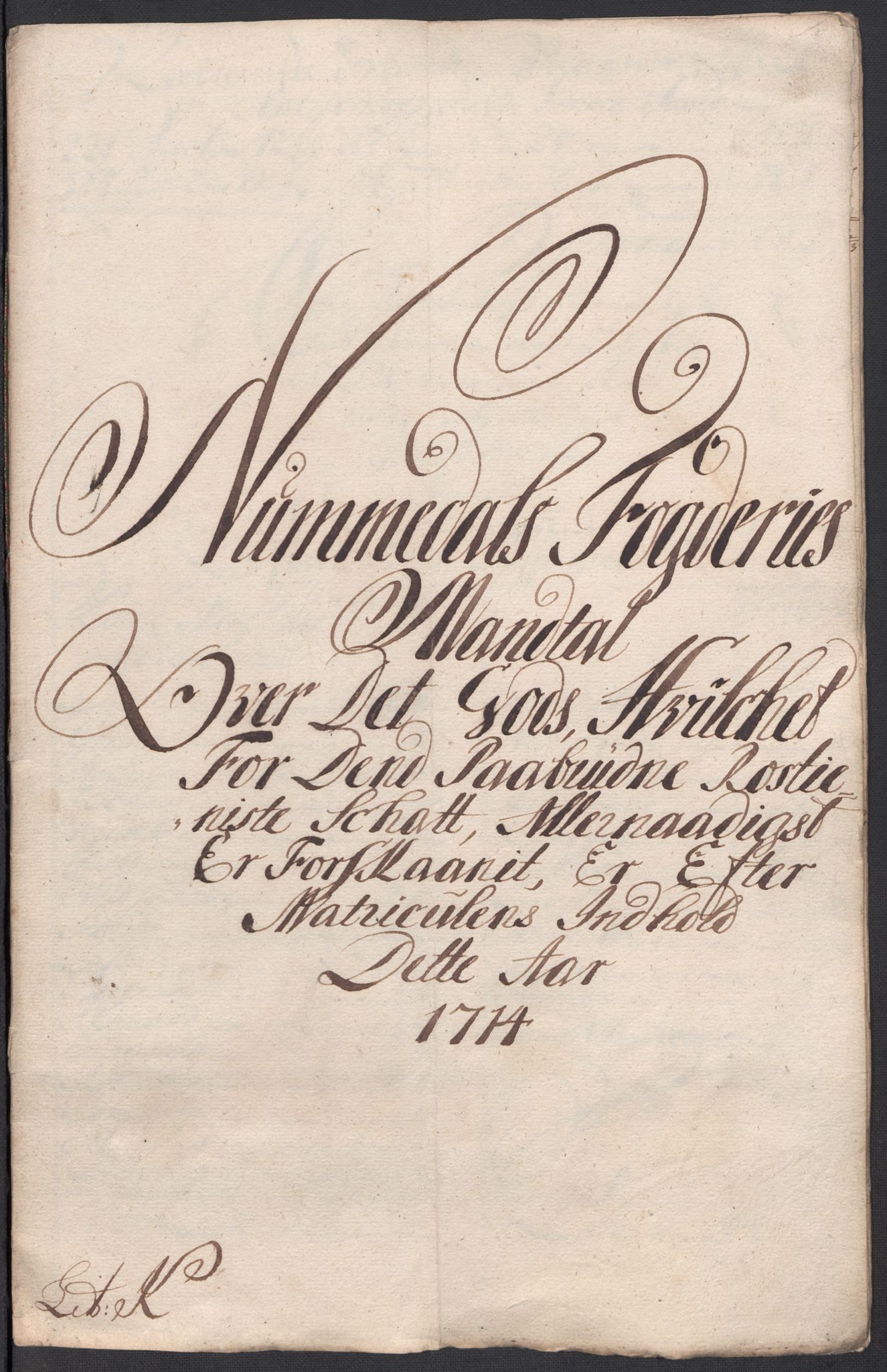 Rentekammeret inntil 1814, Reviderte regnskaper, Fogderegnskap, AV/RA-EA-4092/R64/L4435: Fogderegnskap Namdal, 1714, p. 205