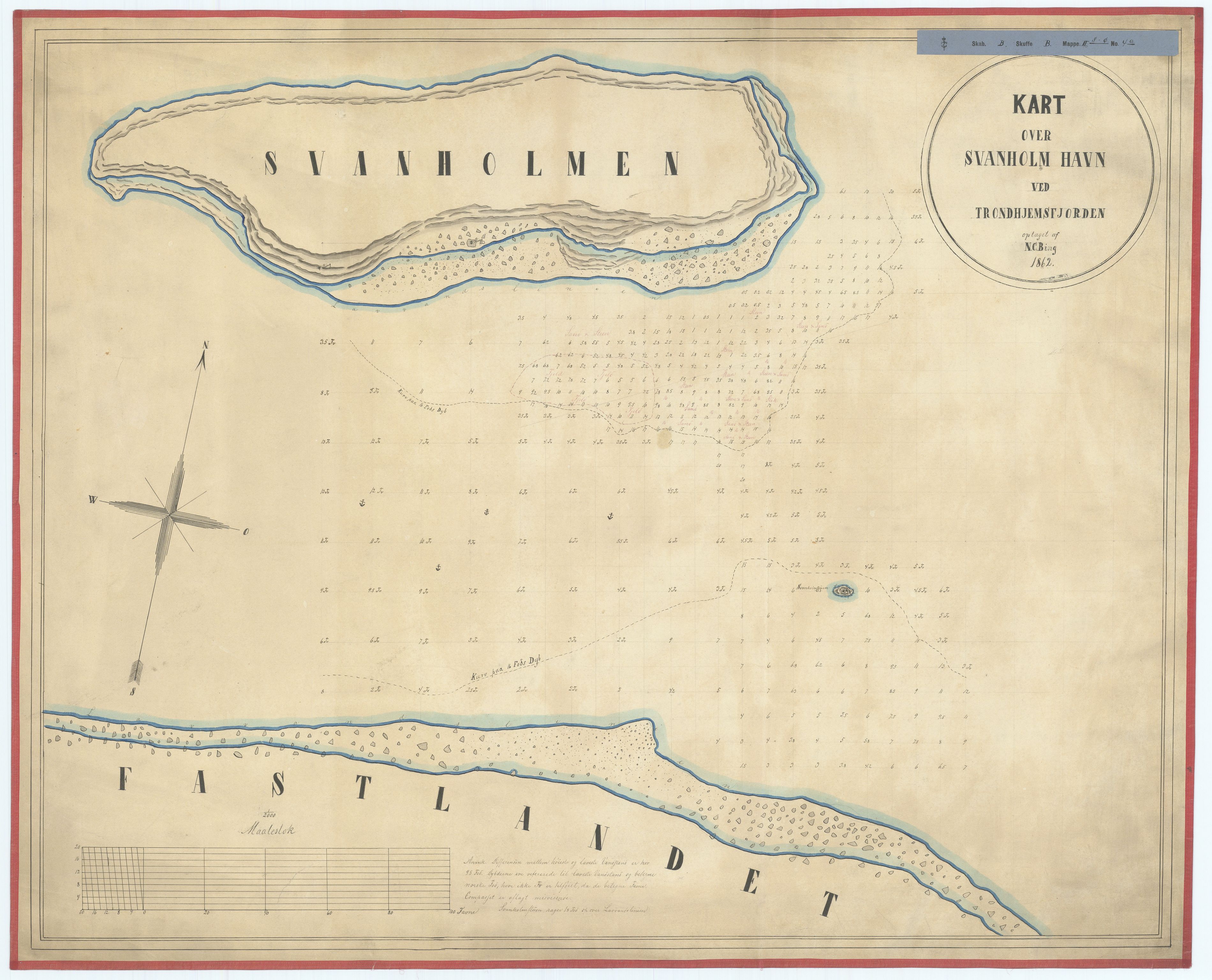 Havnedirektoratet, AV/RA-S-1604/2/T/Tf/Tf13/0001 / Havnedir-N 1201 "Kart over Sistrand i Frøien S. T. A"., 1835-1920, p. 7