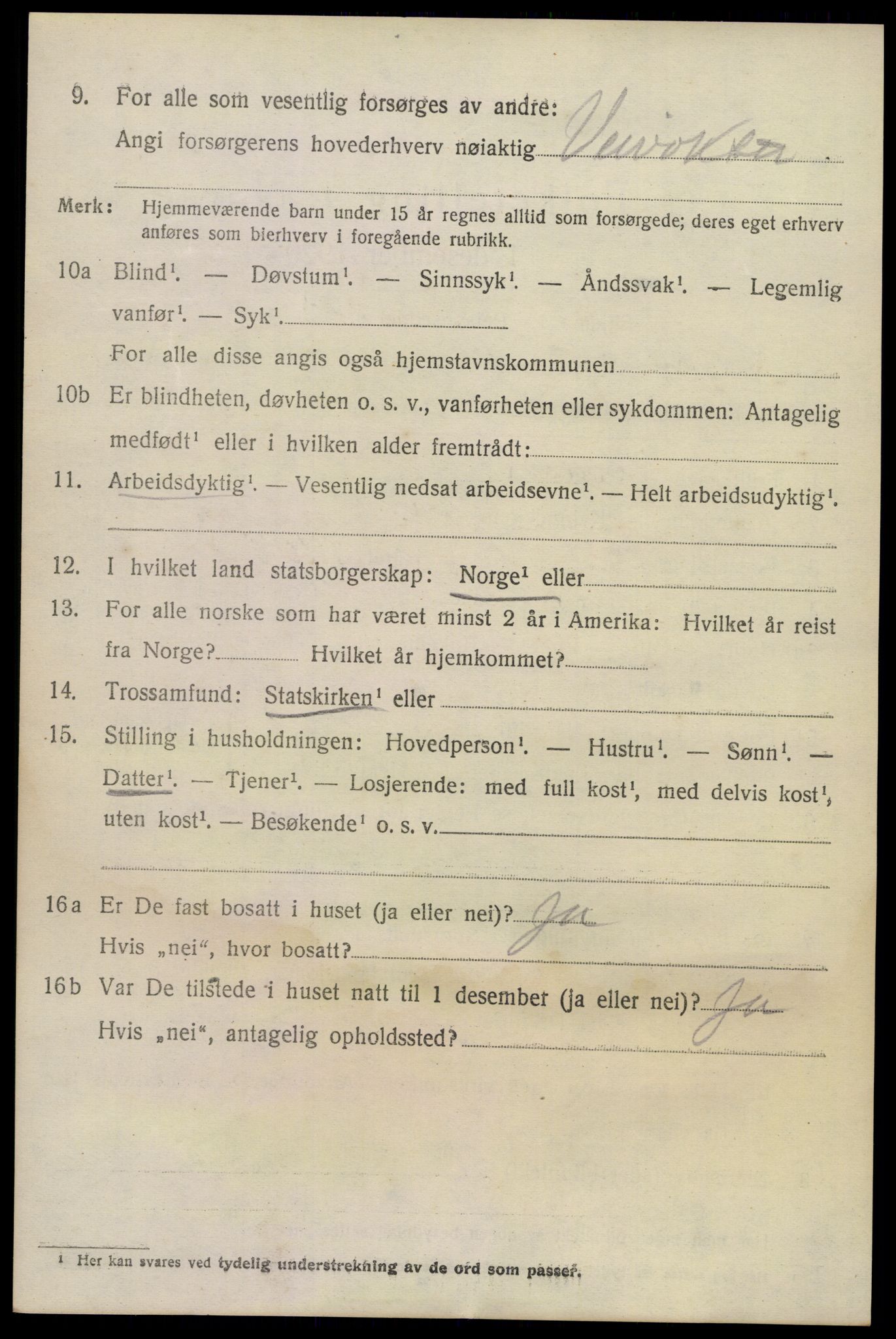 SAKO, 1920 census for Sandeherred, 1920, p. 12521