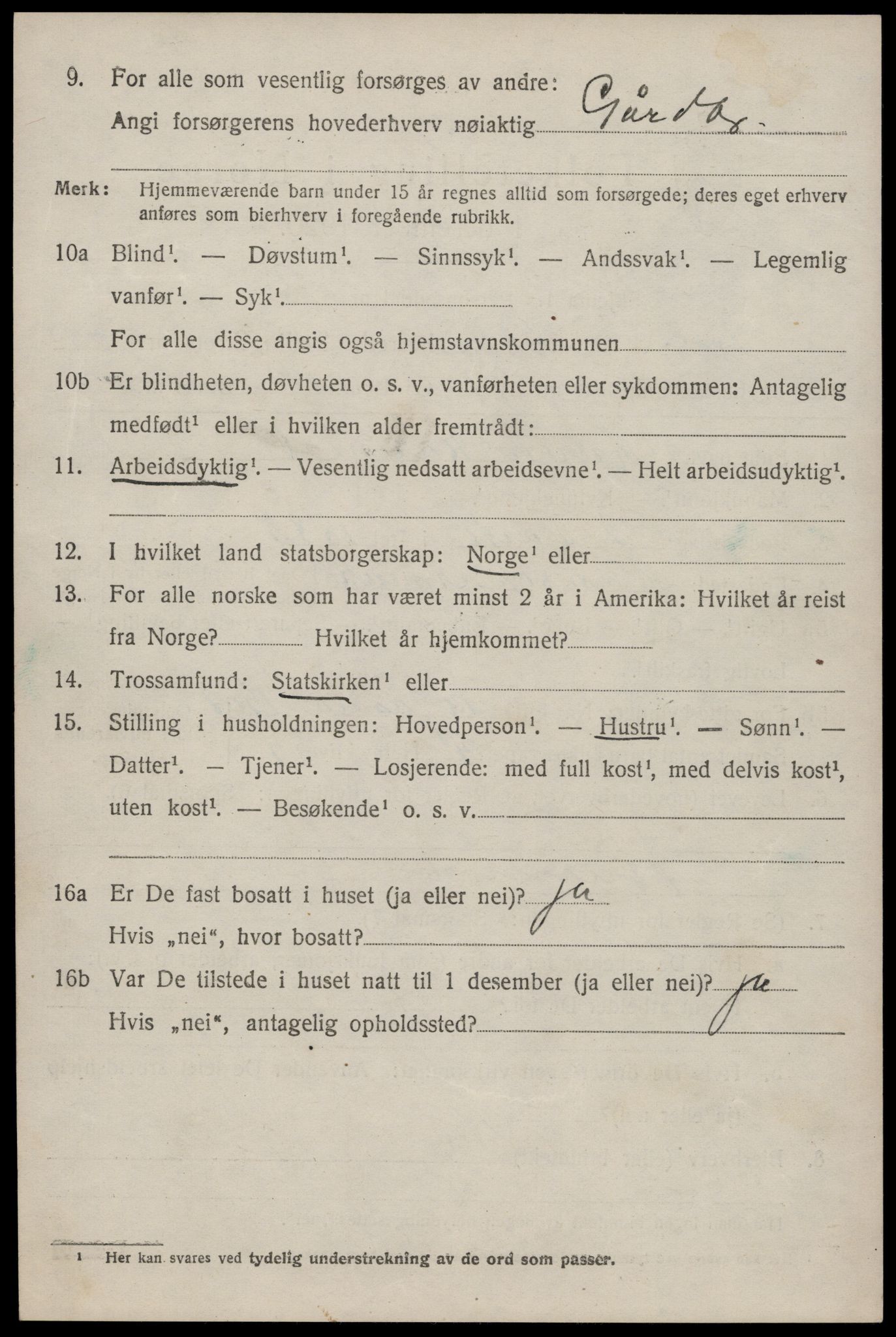 SAKO, 1920 census for Stokke, 1920, p. 12211