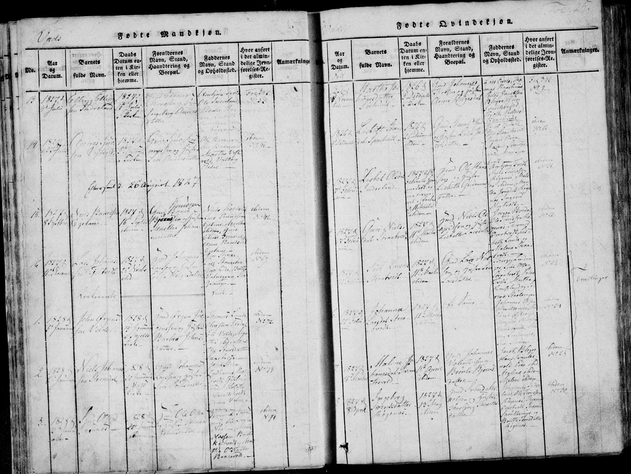 Skjold sokneprestkontor, SAST/A-101847/H/Ha/Haa/L0004: Parish register (official) no. A 4 /2, 1815-1830, p. 25
