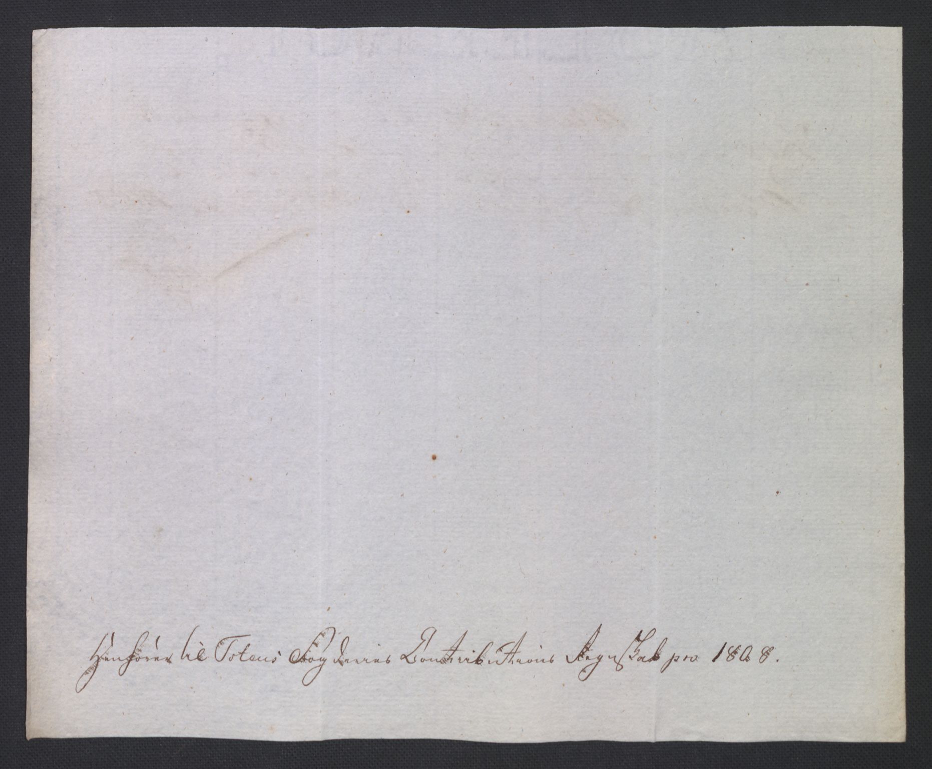 Rentekammeret inntil 1814, Reviderte regnskaper, Fogderegnskap, AV/RA-EA-4092/R19/L1396: Fogderegnskap Toten, Hadeland og Vardal, 1808, p. 254