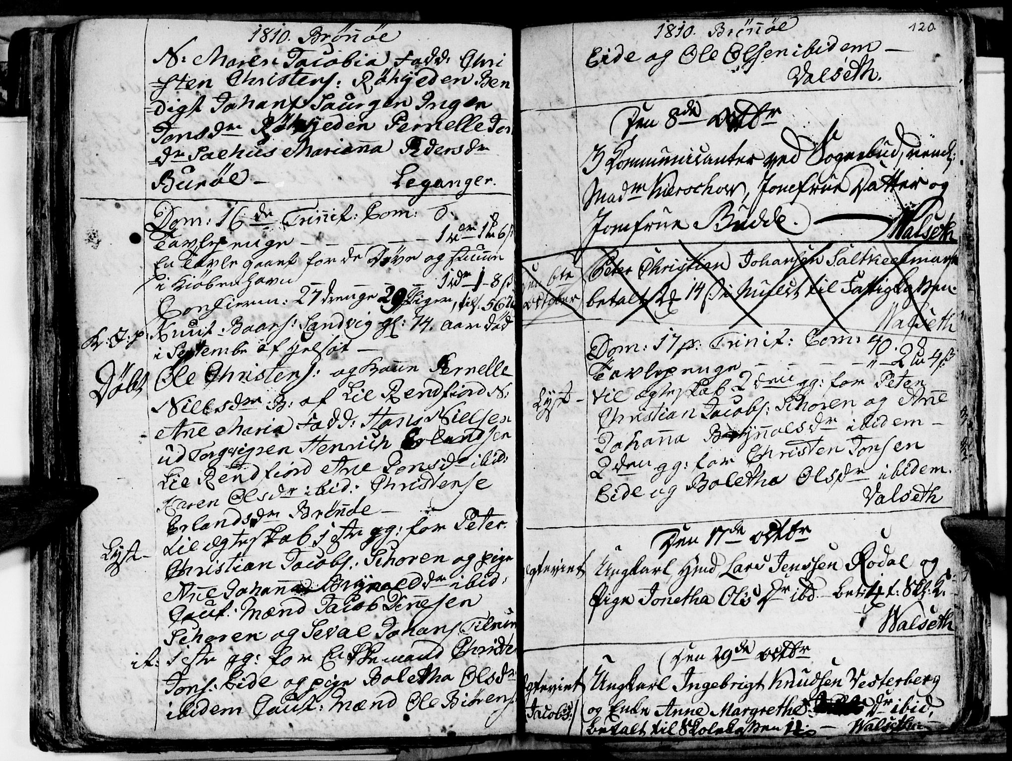 Ministerialprotokoller, klokkerbøker og fødselsregistre - Nordland, AV/SAT-A-1459/813/L0209: Parish register (copy) no. 813C01, 1803-1821, p. 120